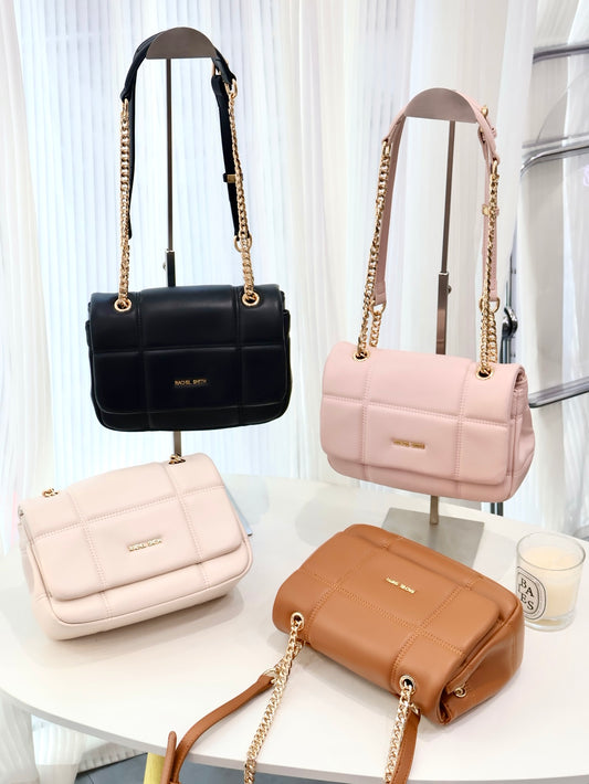 Gina Square Grid Crossbody Bag