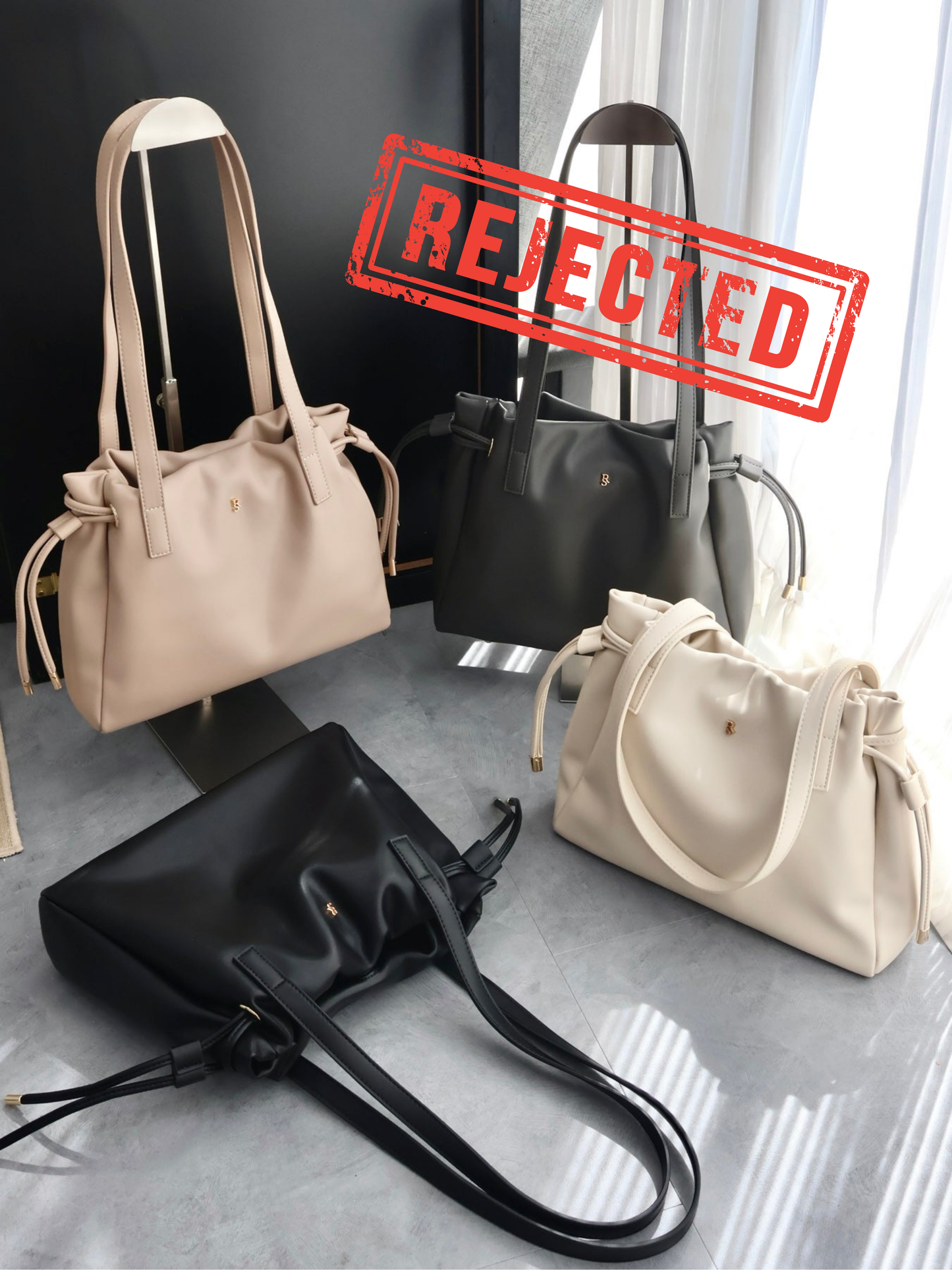 (Rejected Sales) Sonia Medium Drawstring Tote Bag