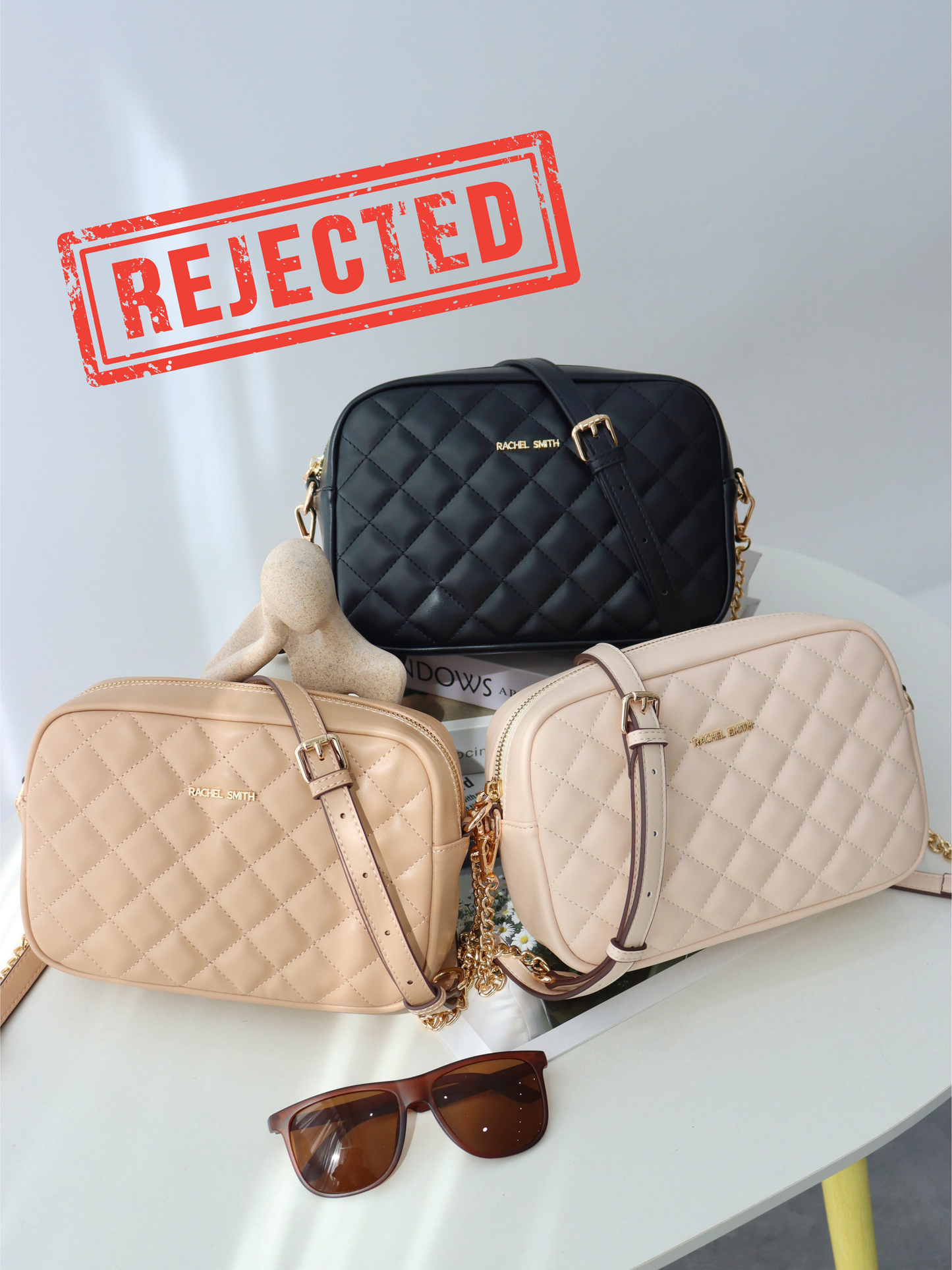 (Rejected Sales) Carol Quilted Crossbody Sling Bag