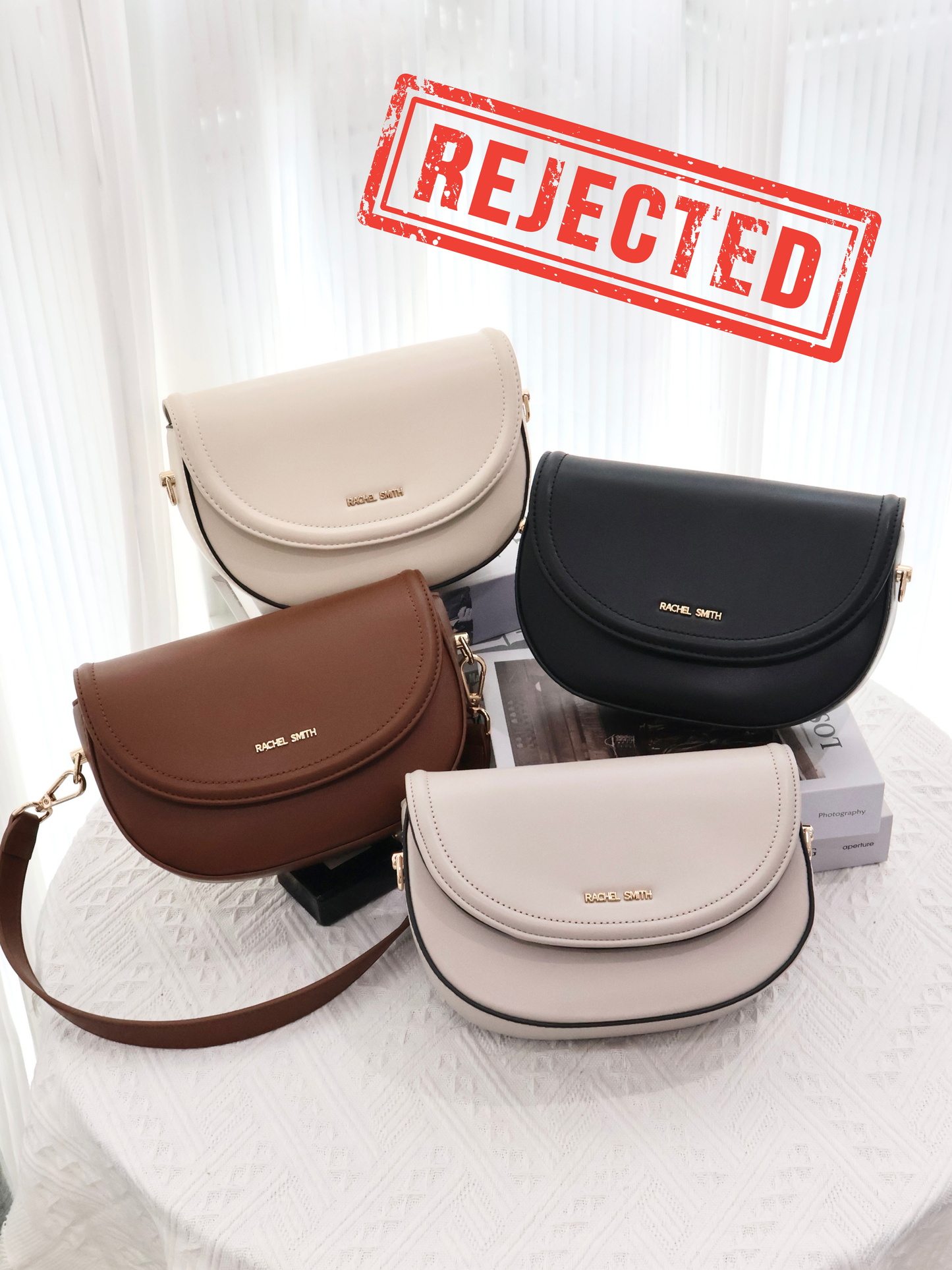 (Rejected Sales) Audrey Saddle Crossbody Bag