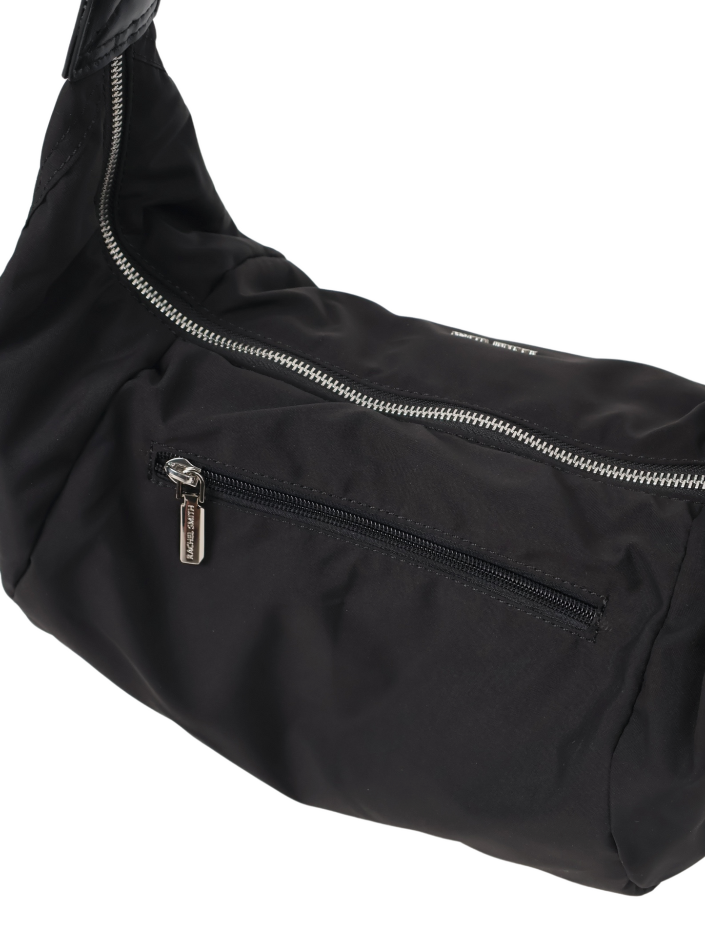 Amber Croissant Nylon Crossbody Bag