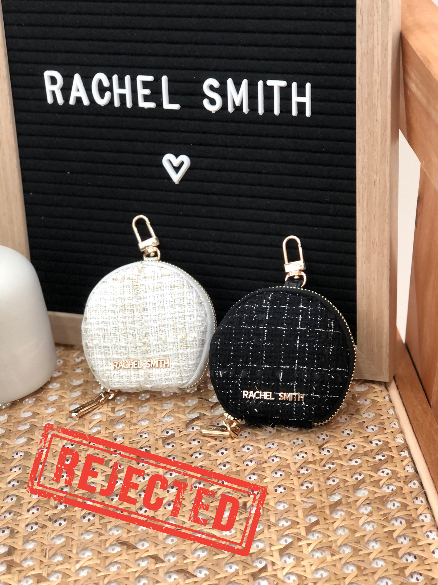 (Rejected Sales) Coco Mini Tweed Coin Purse