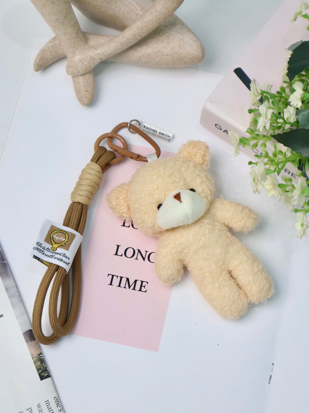 RS Bare Teddy Bear Bag Charm