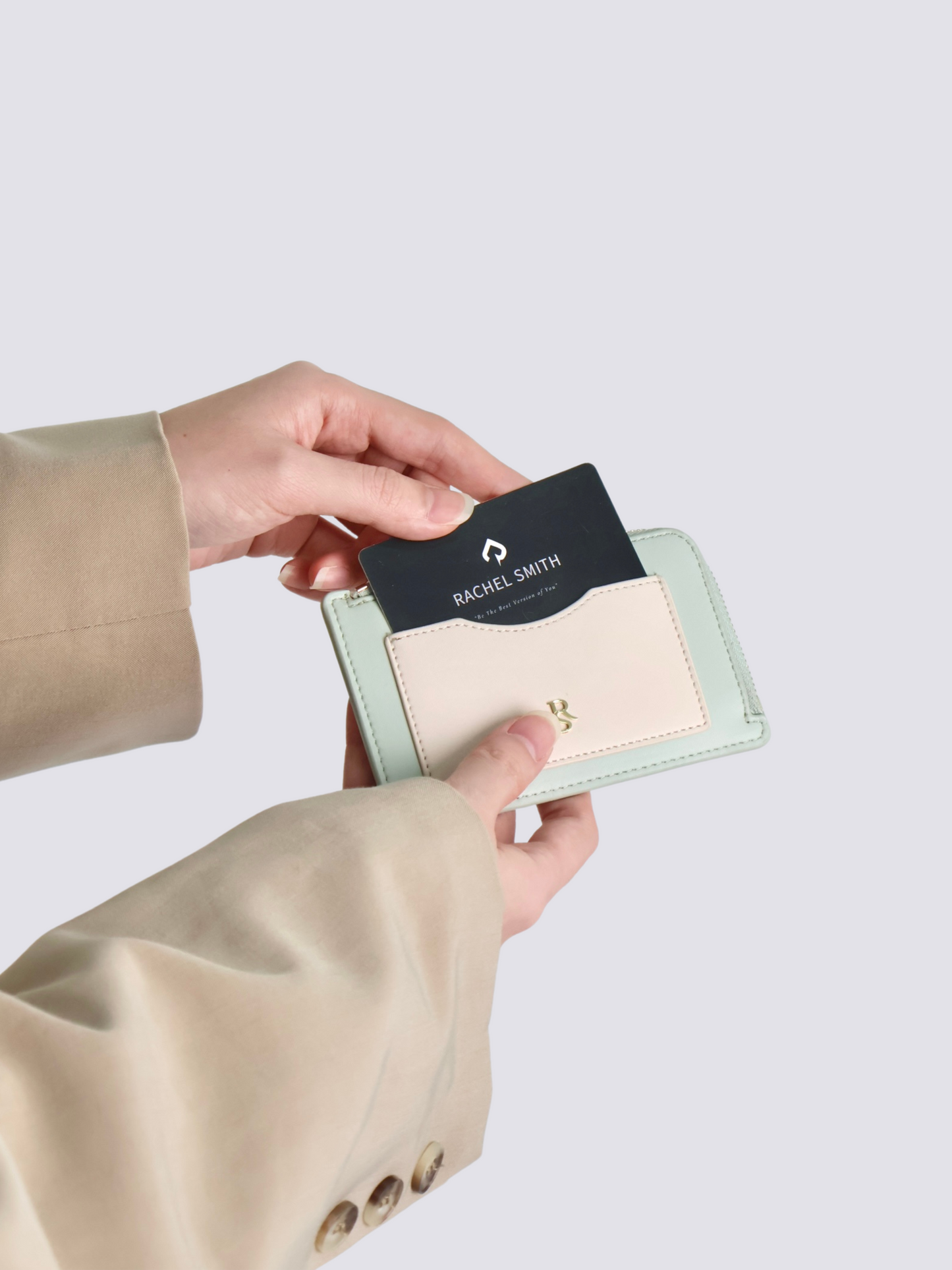 Rico Two-Tone Card Holder