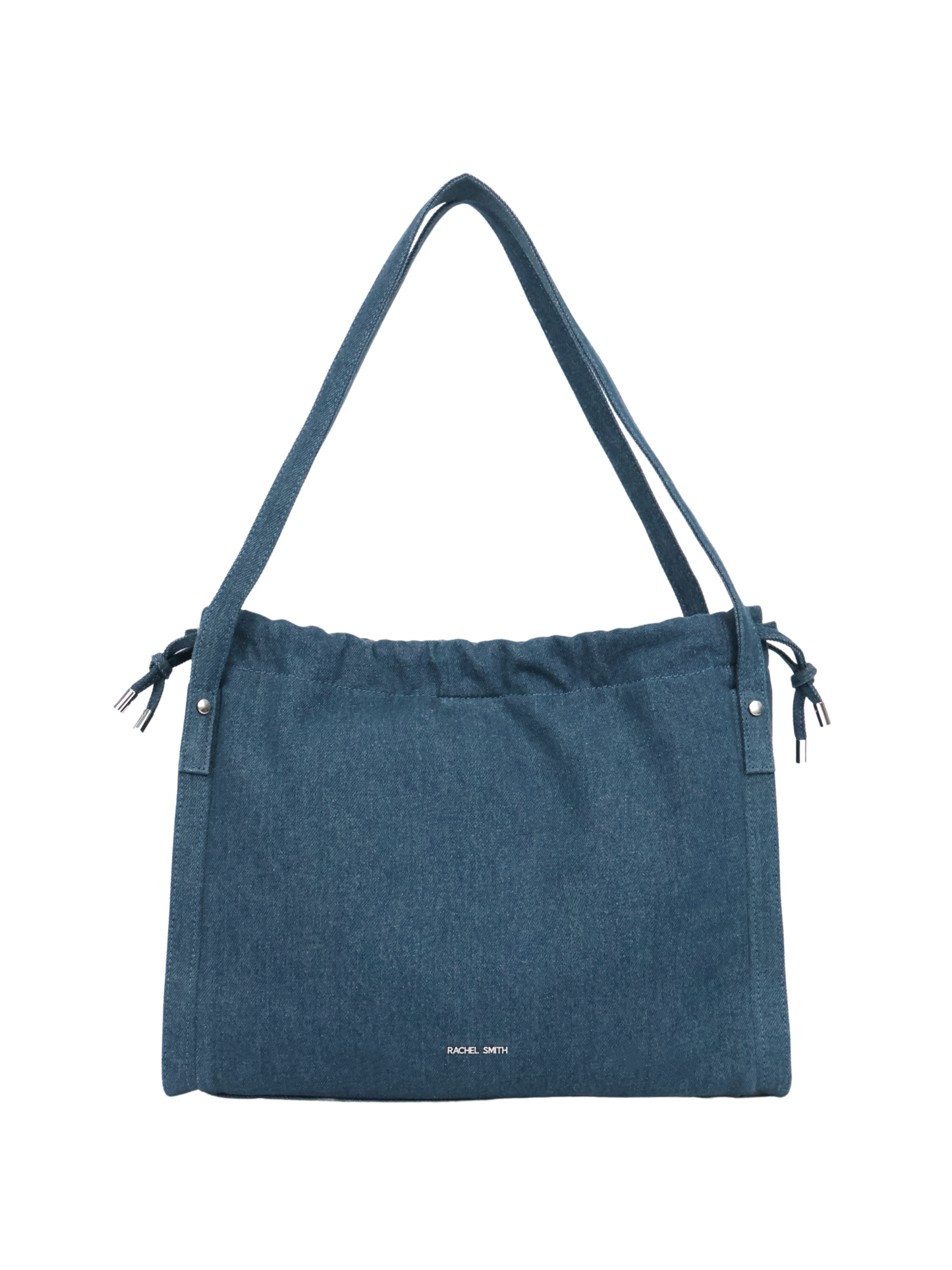 Jane Denim Drawstring Tote Bag