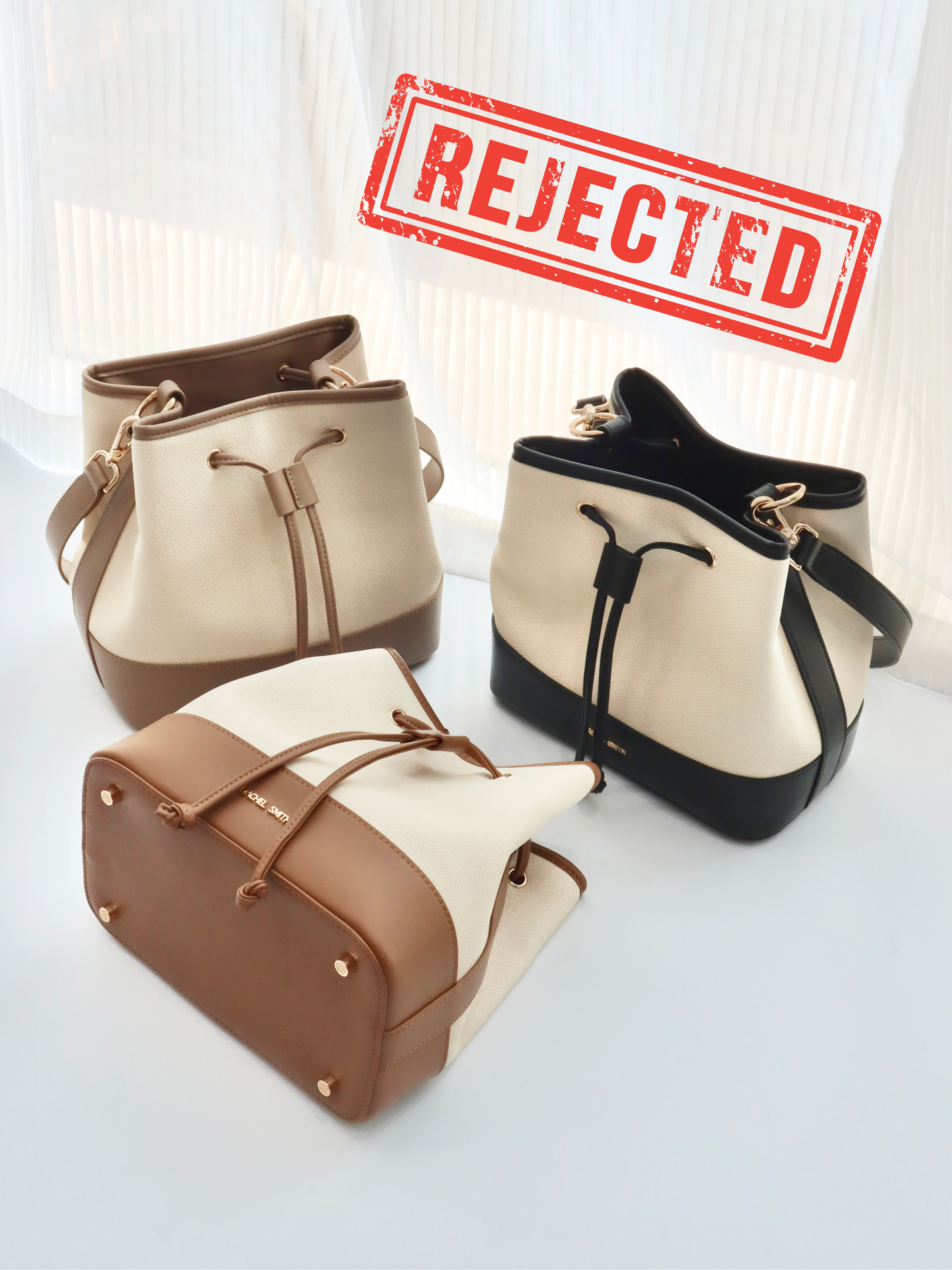 (Rejected Sales) Agnes Drawstring Bucket Bag