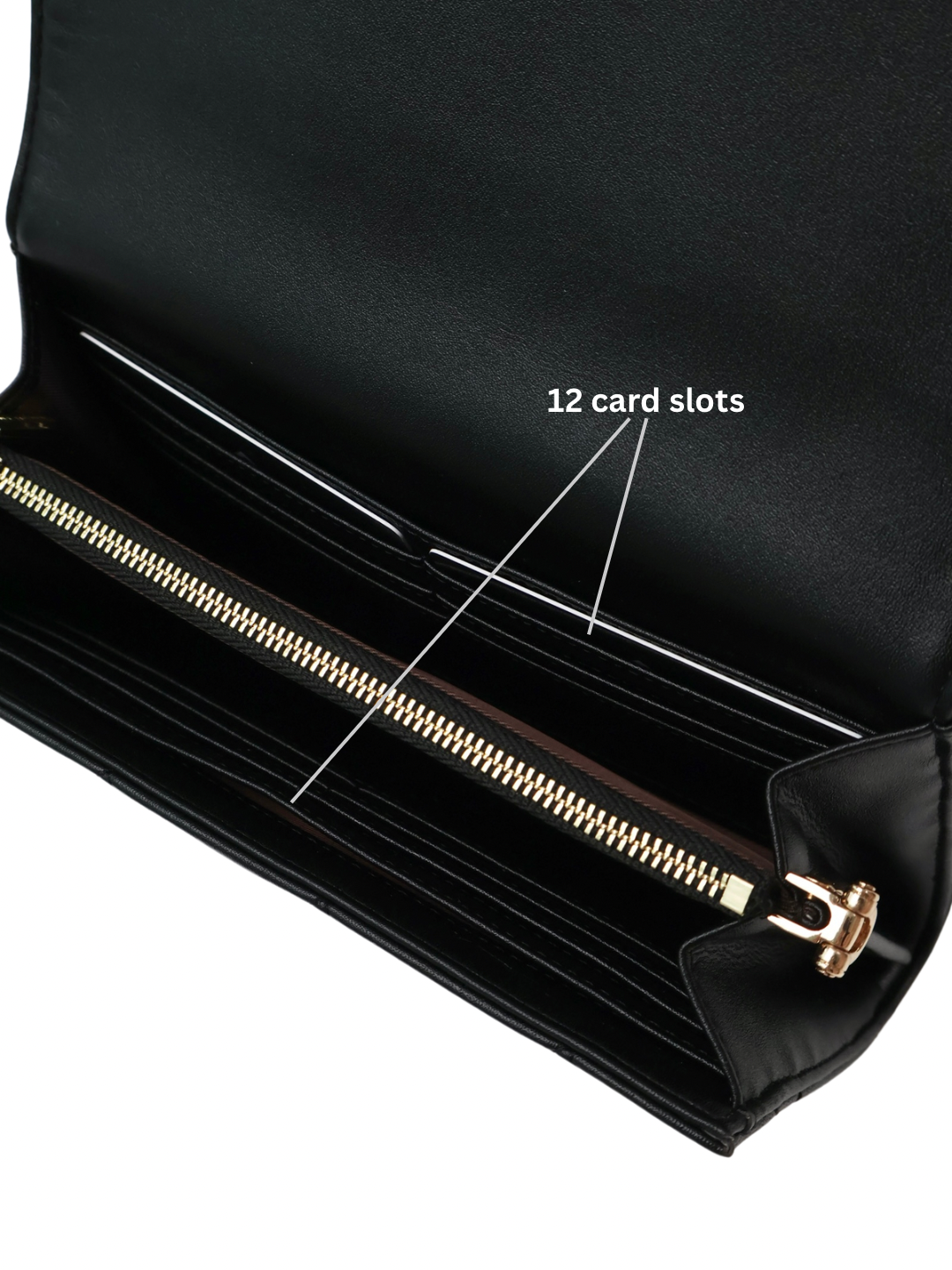 Krystal Quilted Wallet On Chain