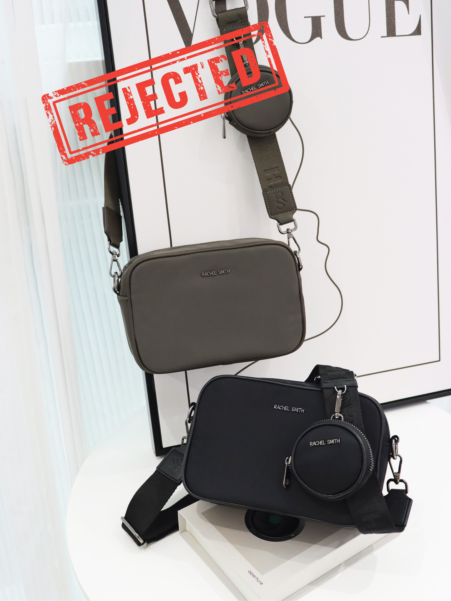 (Rejected Sales) Leslie Unisex Nylon Crossbody Bag