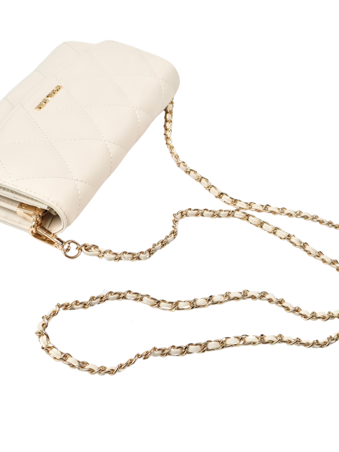 Krystal Quilted Wallet On Chain