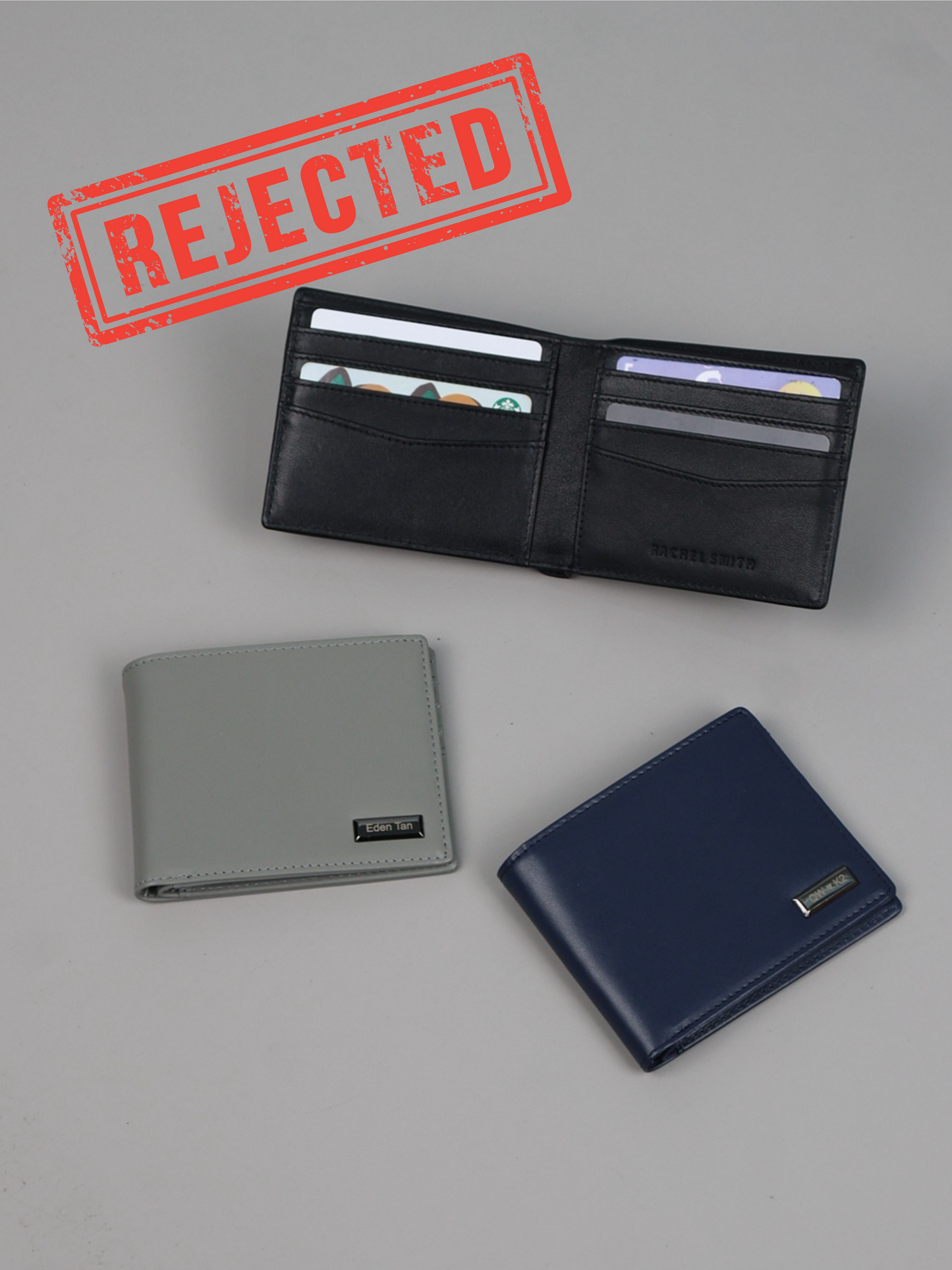 (Rejected Sales) Eden Genuine Leather 10 card Slots Wallet