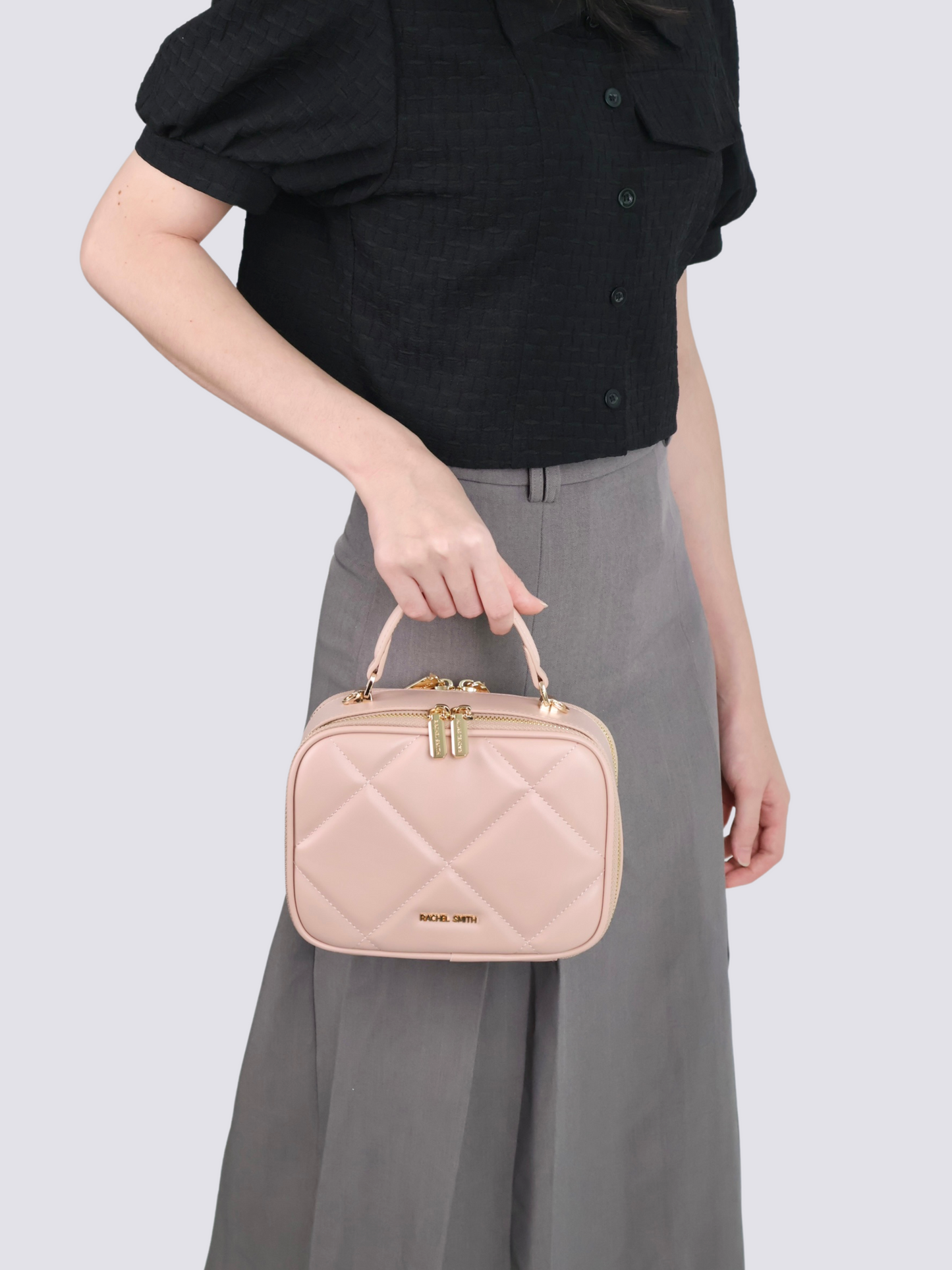 Hebe Quilted Boxy Crossbody Bag