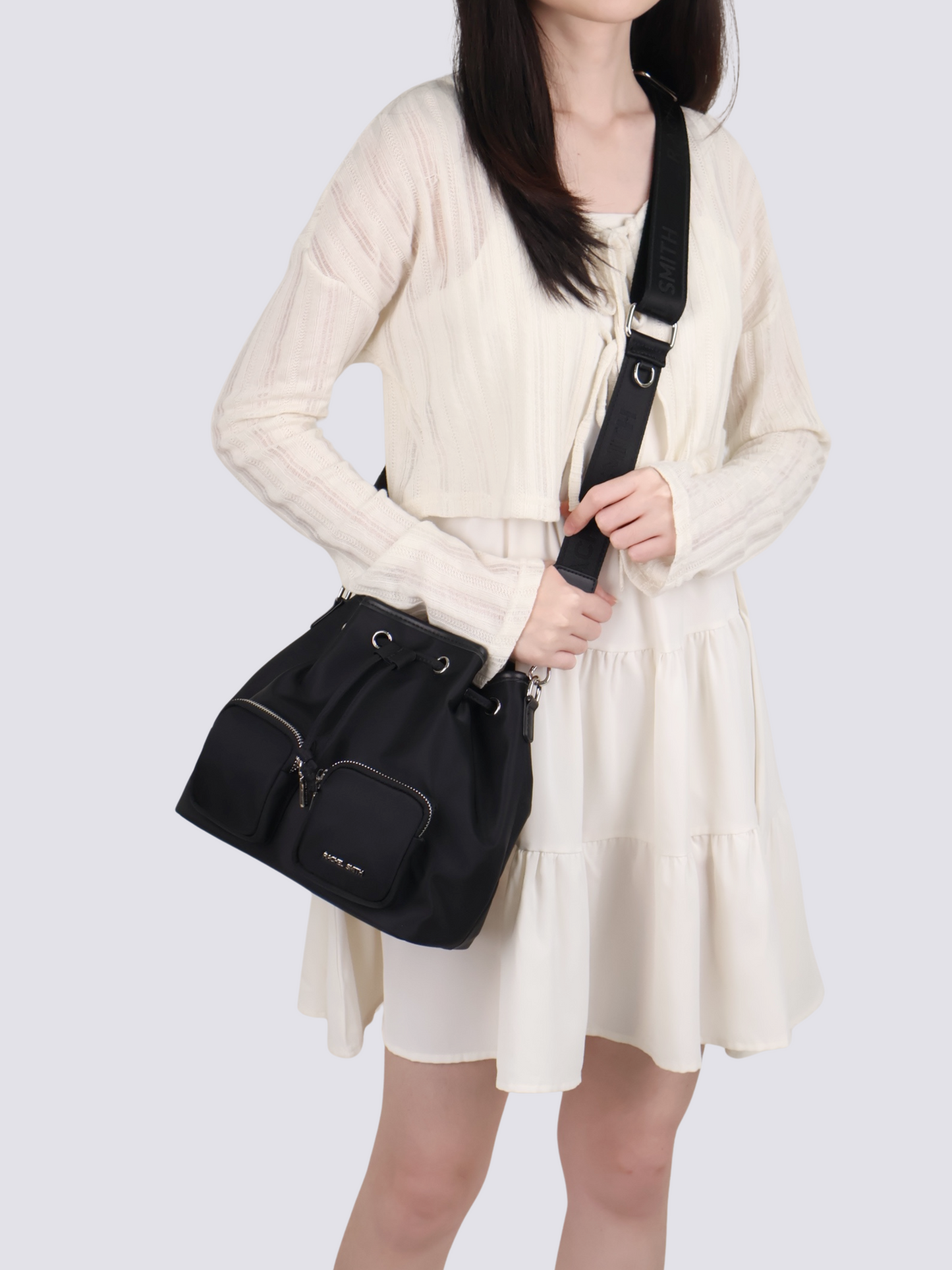 Debbie Nylon Bucket Bag