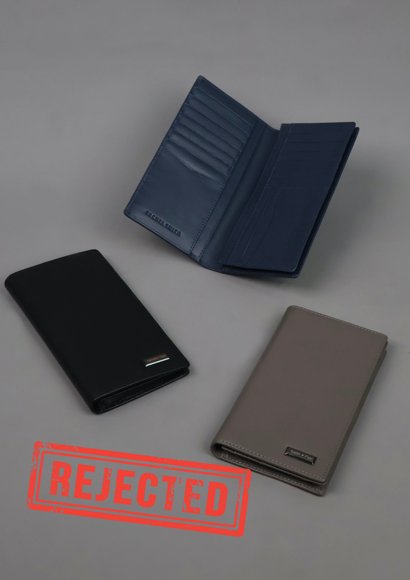 (Rejected Sales) Jason Genuine Leather Long Wallet