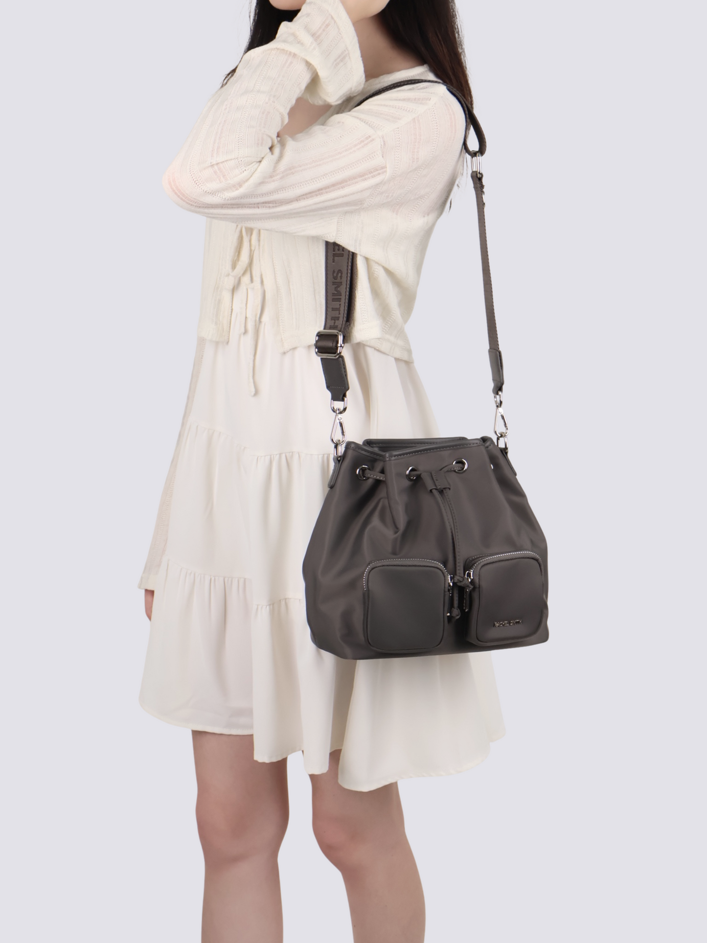 Debbie Nylon Bucket Bag