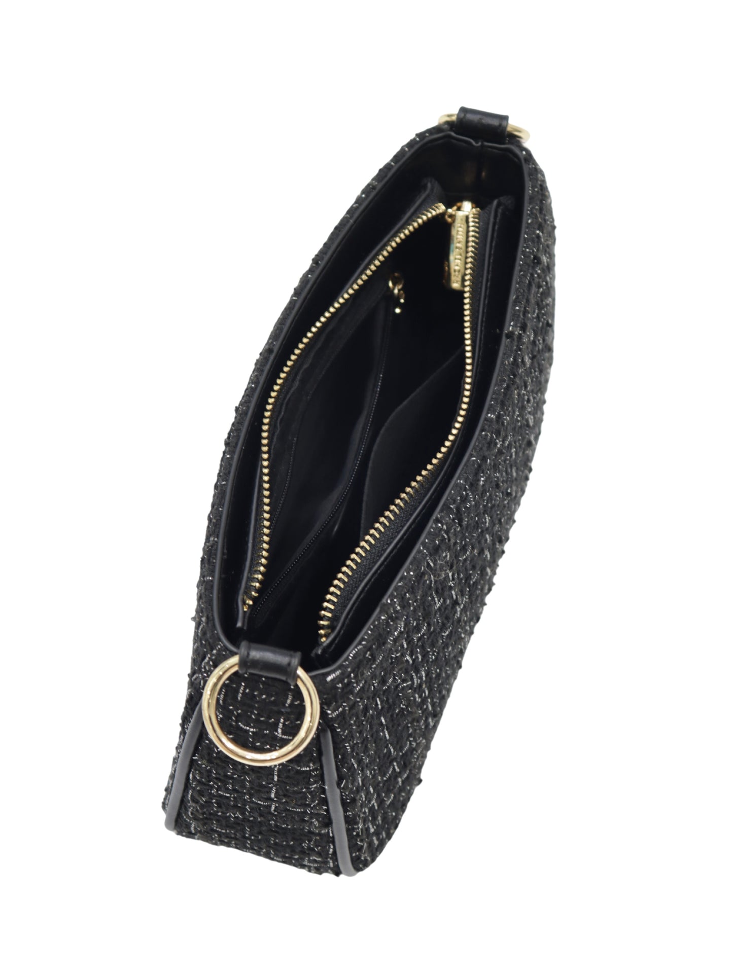 Ceci Tweed Hobo Shoulder Bag