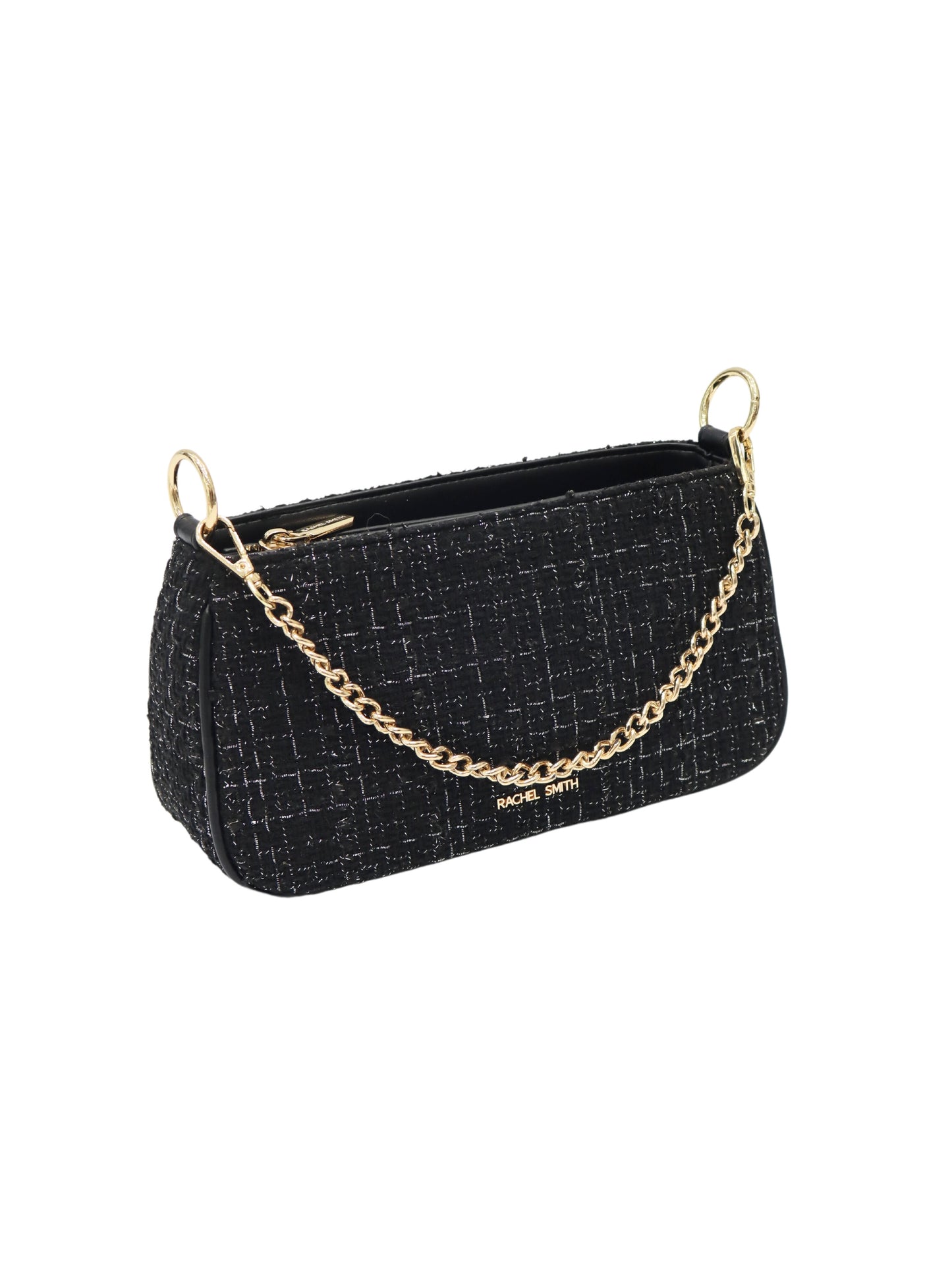Ceci Tweed Hobo Shoulder Bag