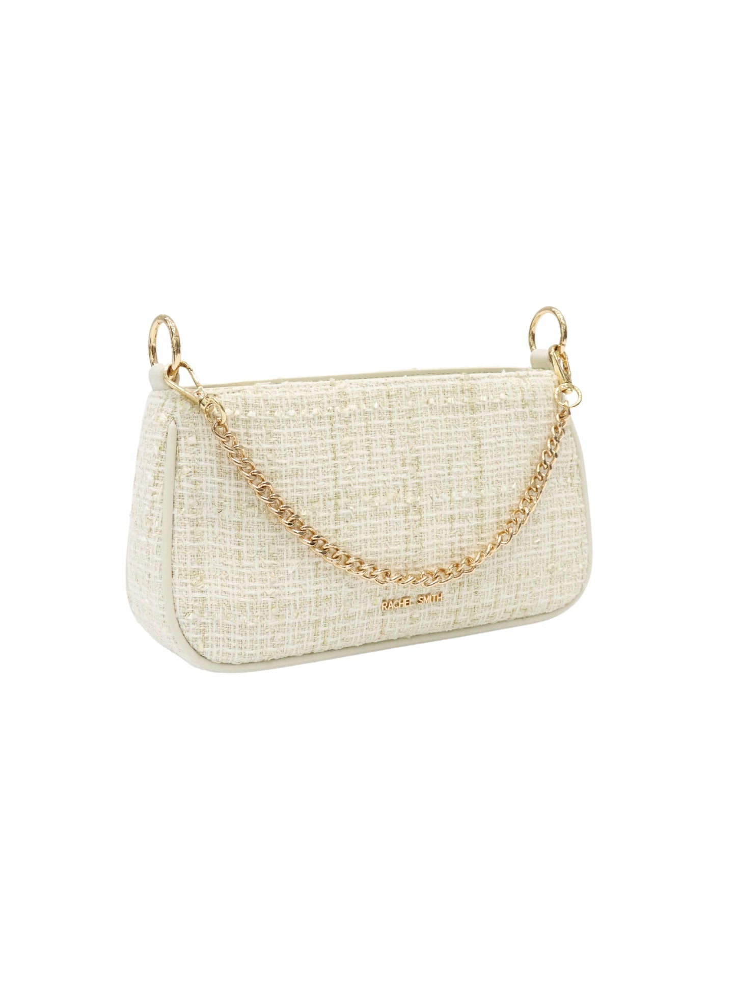 Ceci Tweed Hobo Shoulder Bag