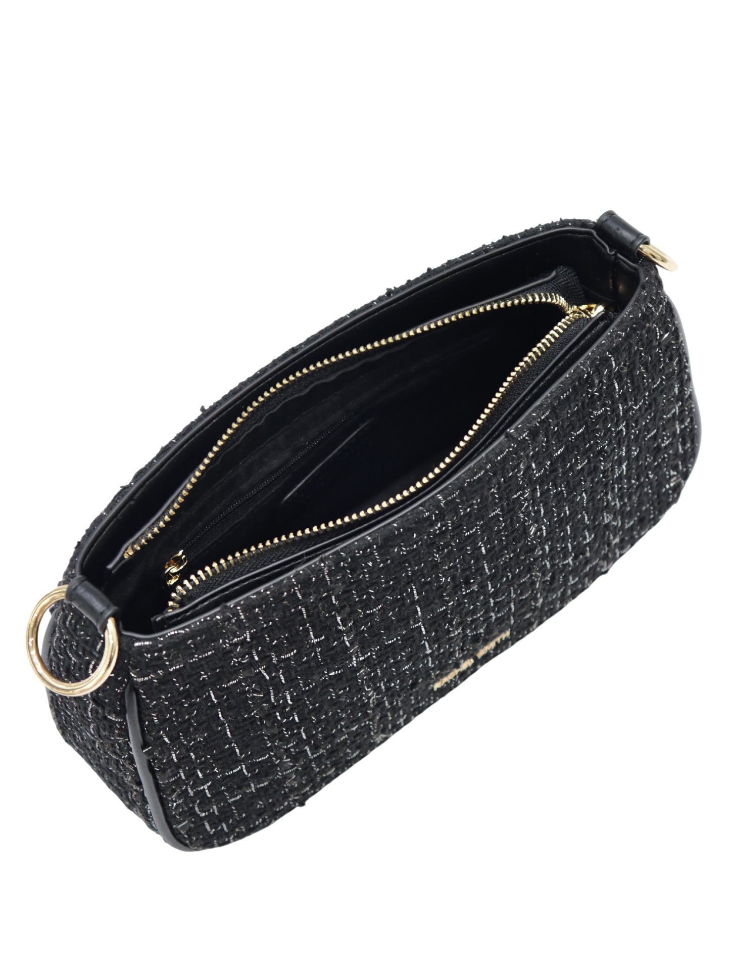 Ceci Tweed Hobo Shoulder Bag