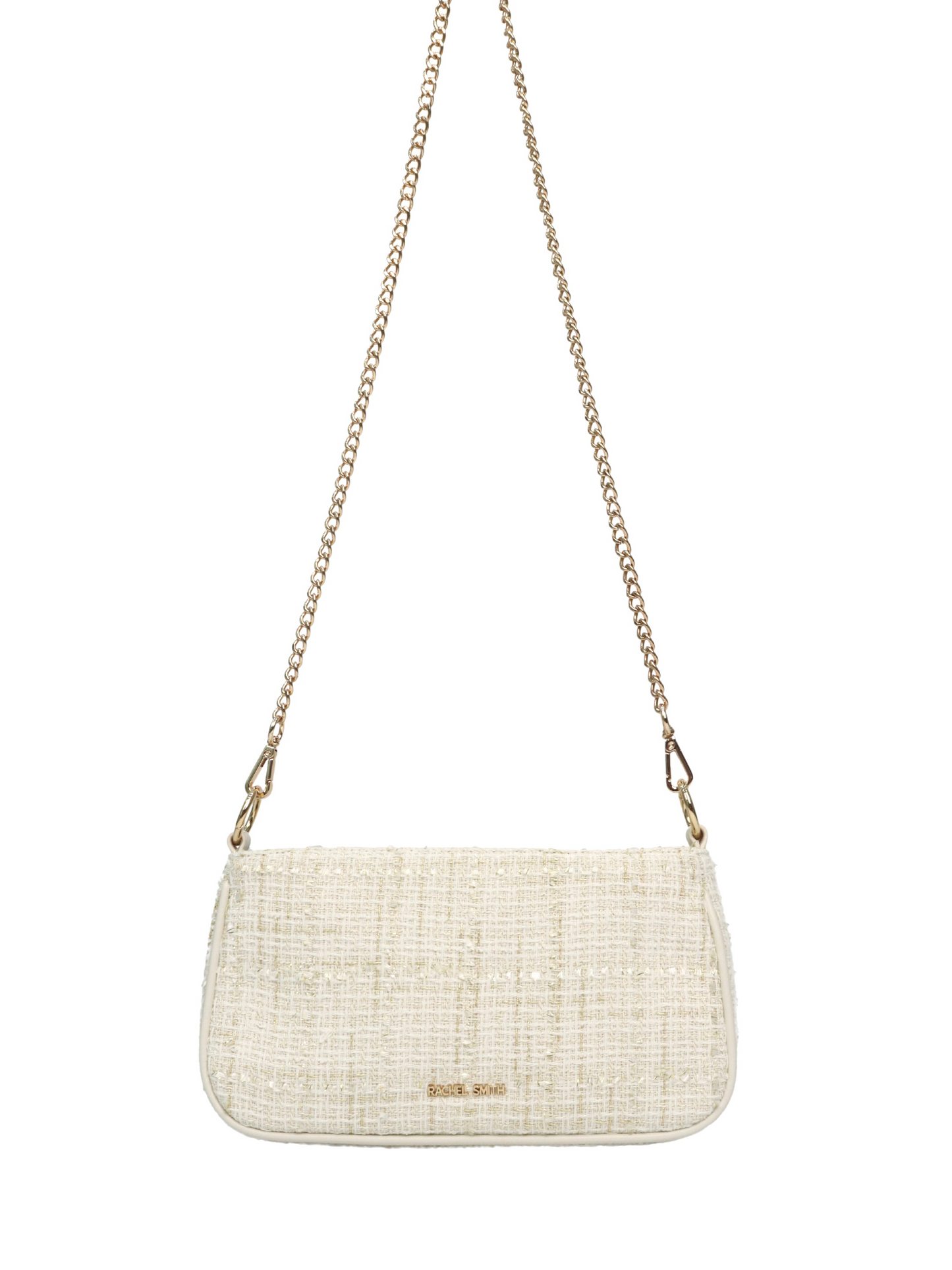 Ceci Tweed Hobo Shoulder Bag