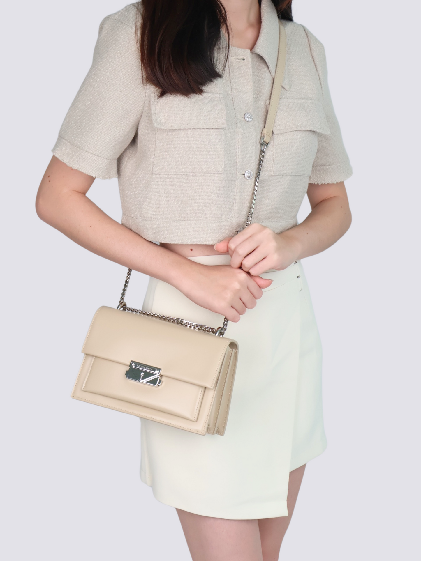 Carolyn Push-Lock Crossbody Sling Bag