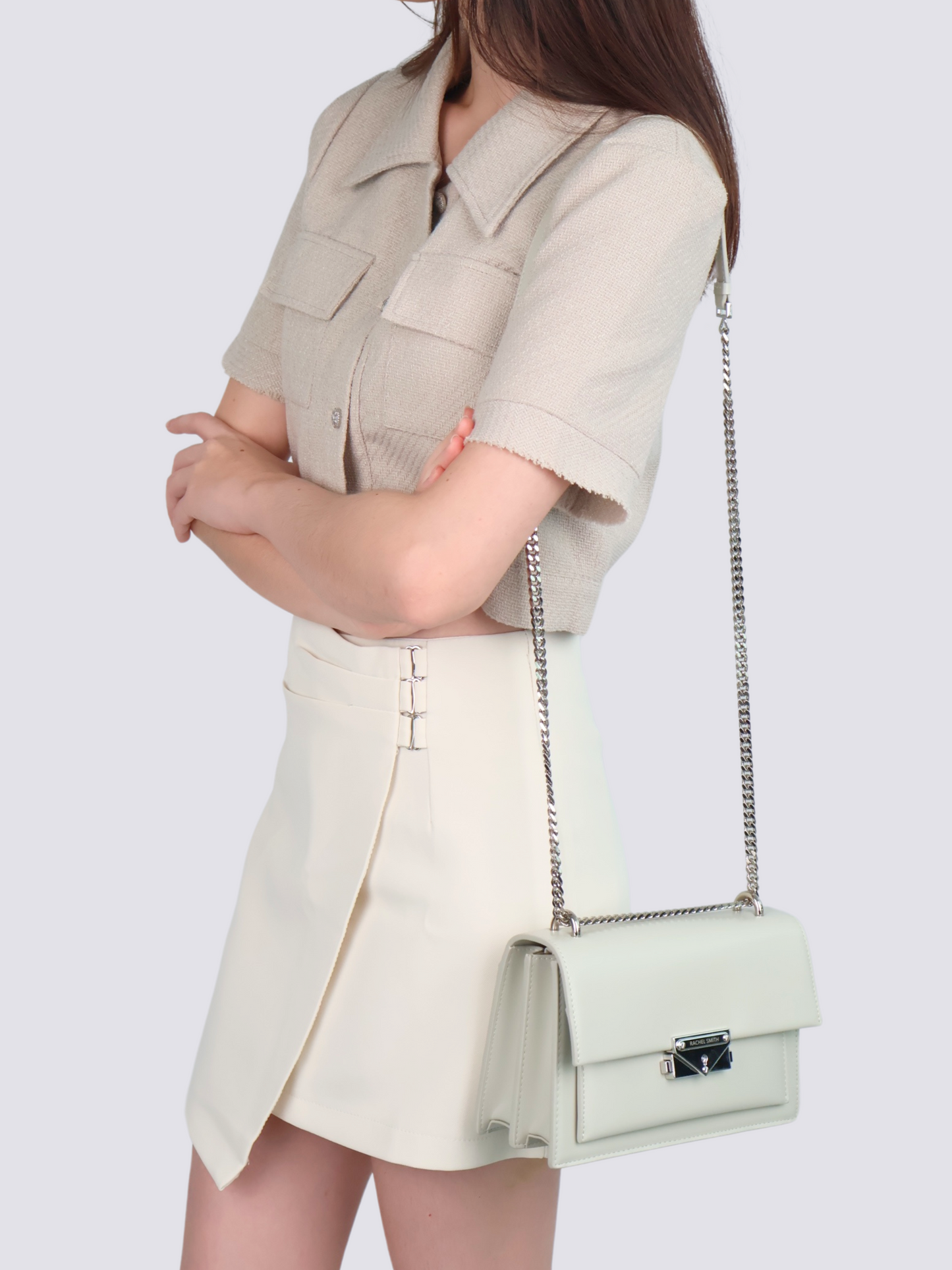 Carolyn Push-Lock Crossbody Sling Bag