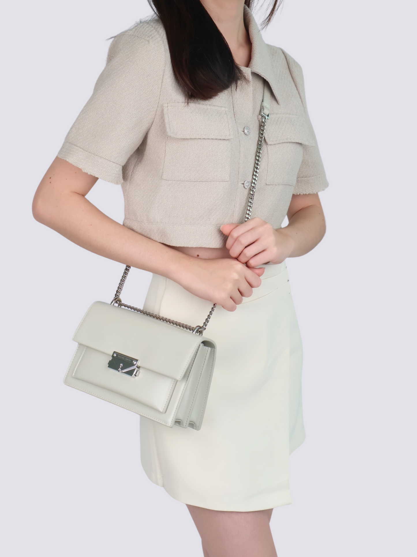 Carolyn Push-Lock Crossbody Sling Bag