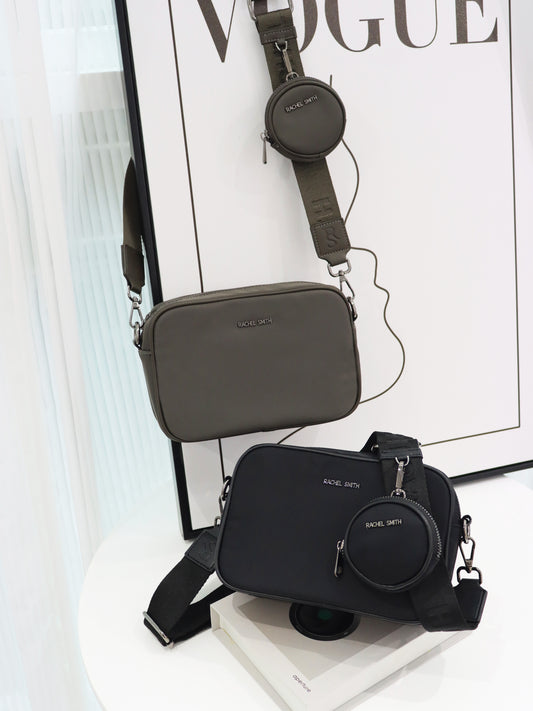 Leslie Unisex Nylon Crossbody Bag
