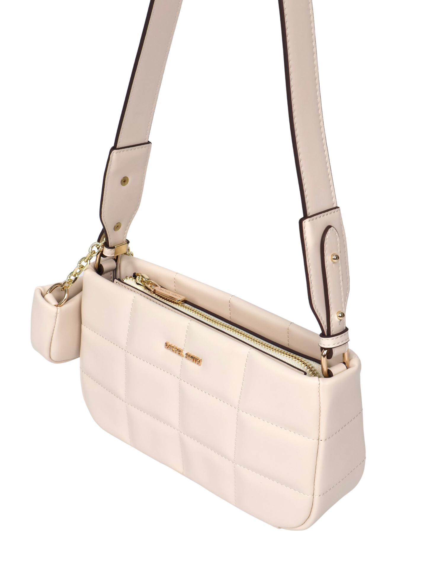 Nancy Square Grid Hobo Bag