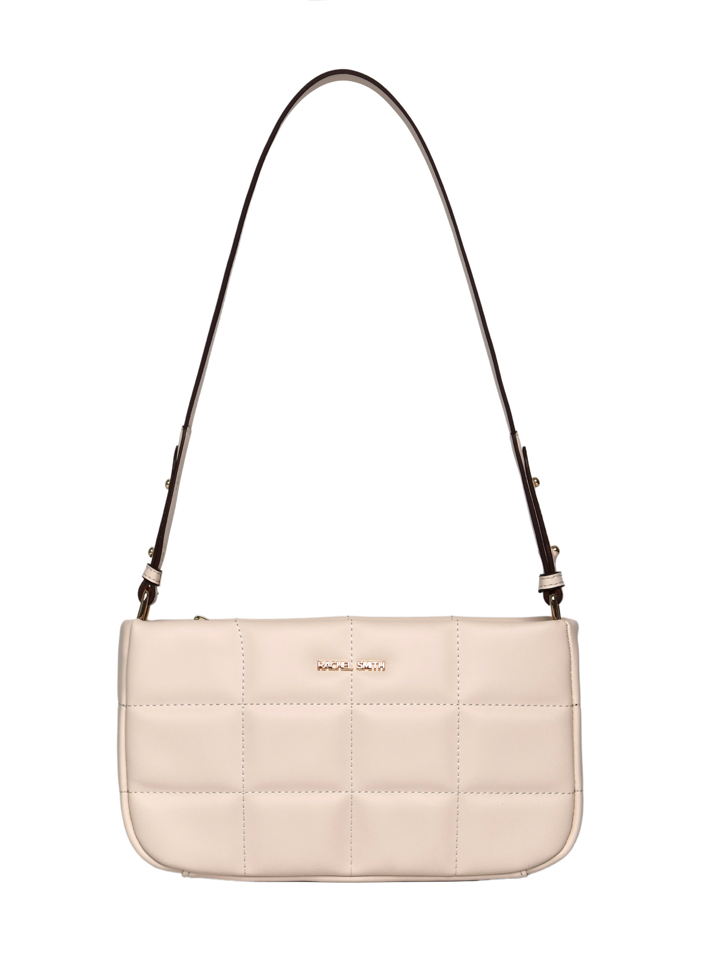 Nancy Square Grid Hobo Bag