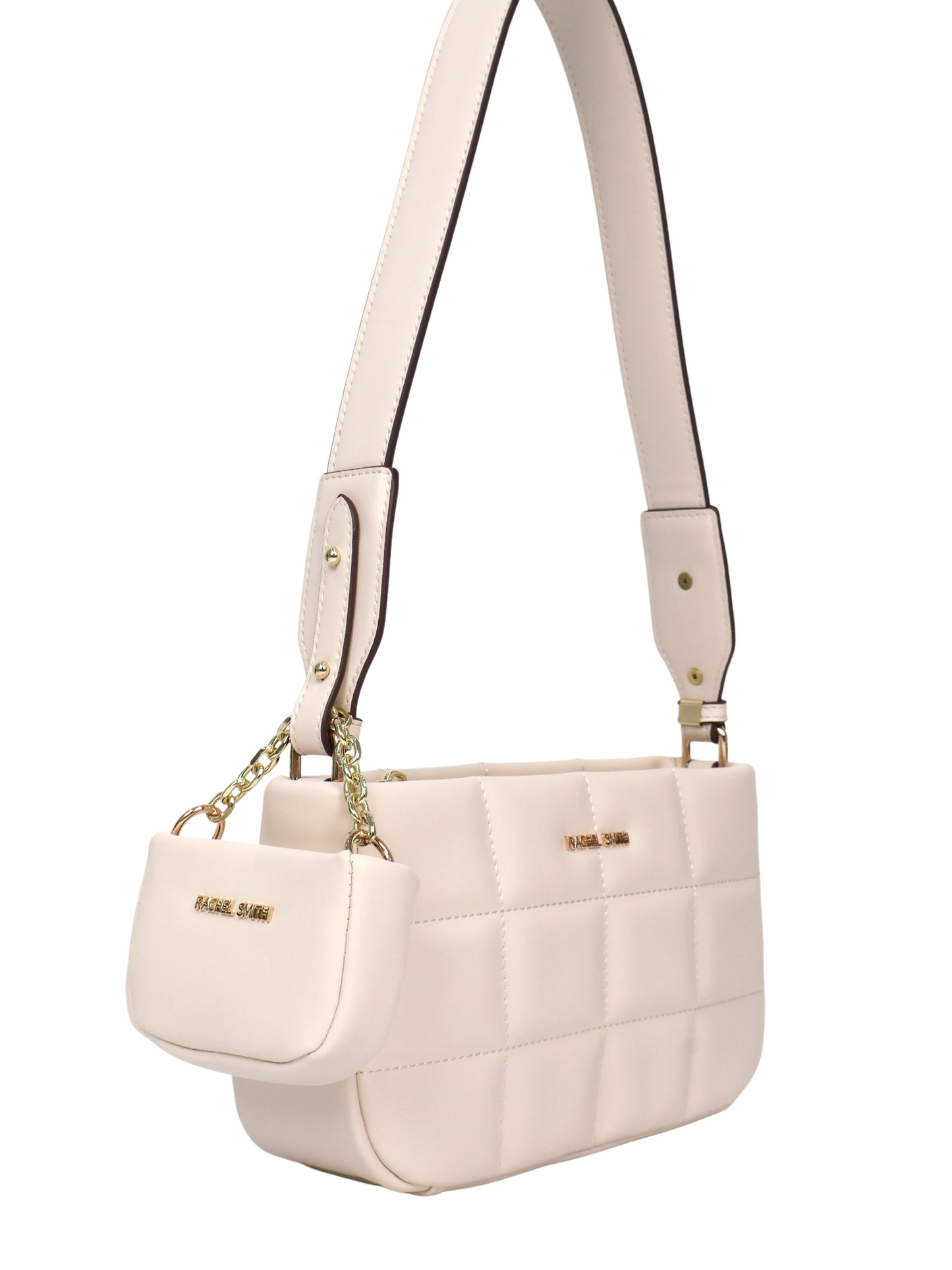 Nancy Square Grid Hobo Bag