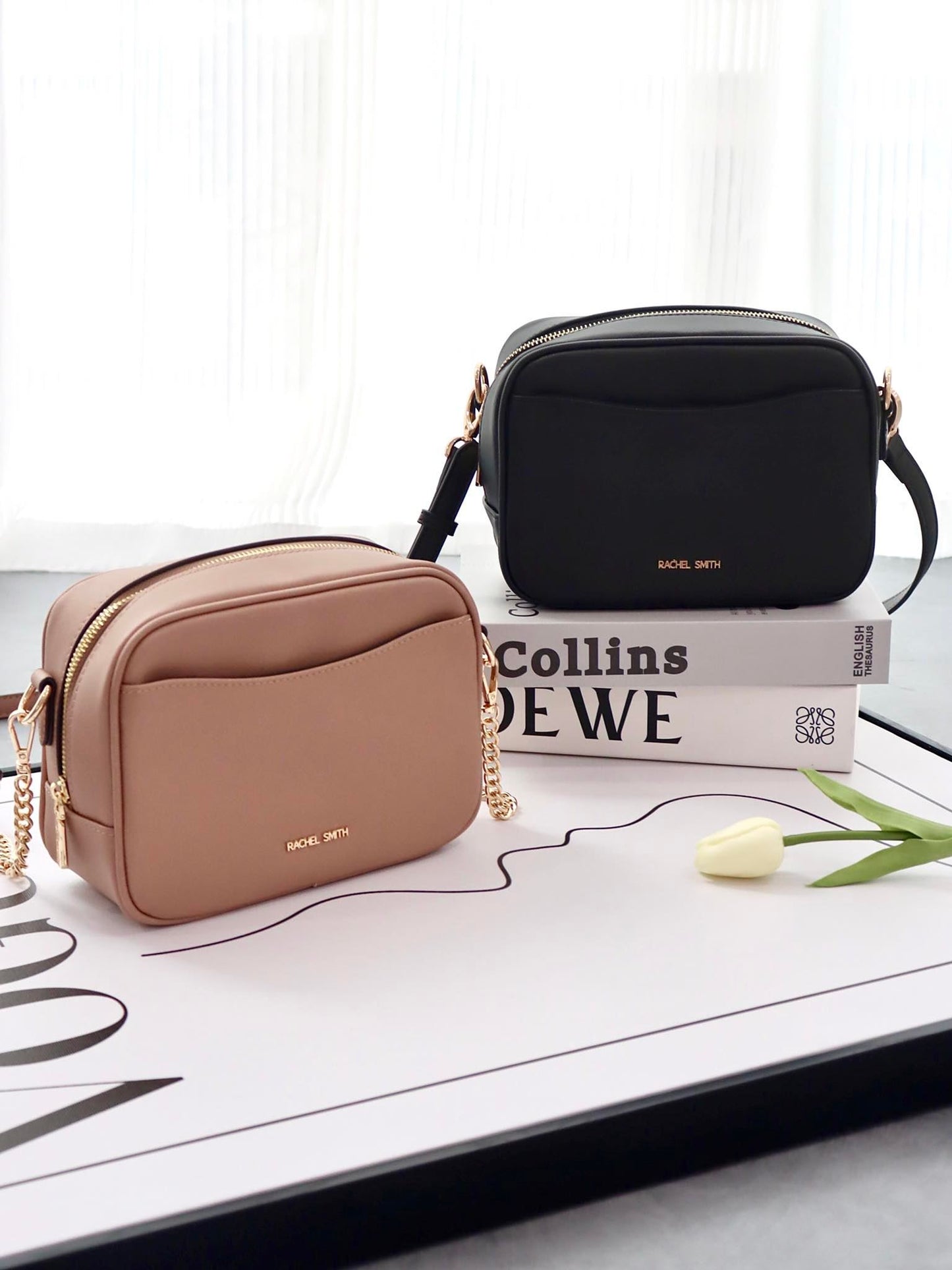 Ruby Single Zip Crossbody Sling Bag