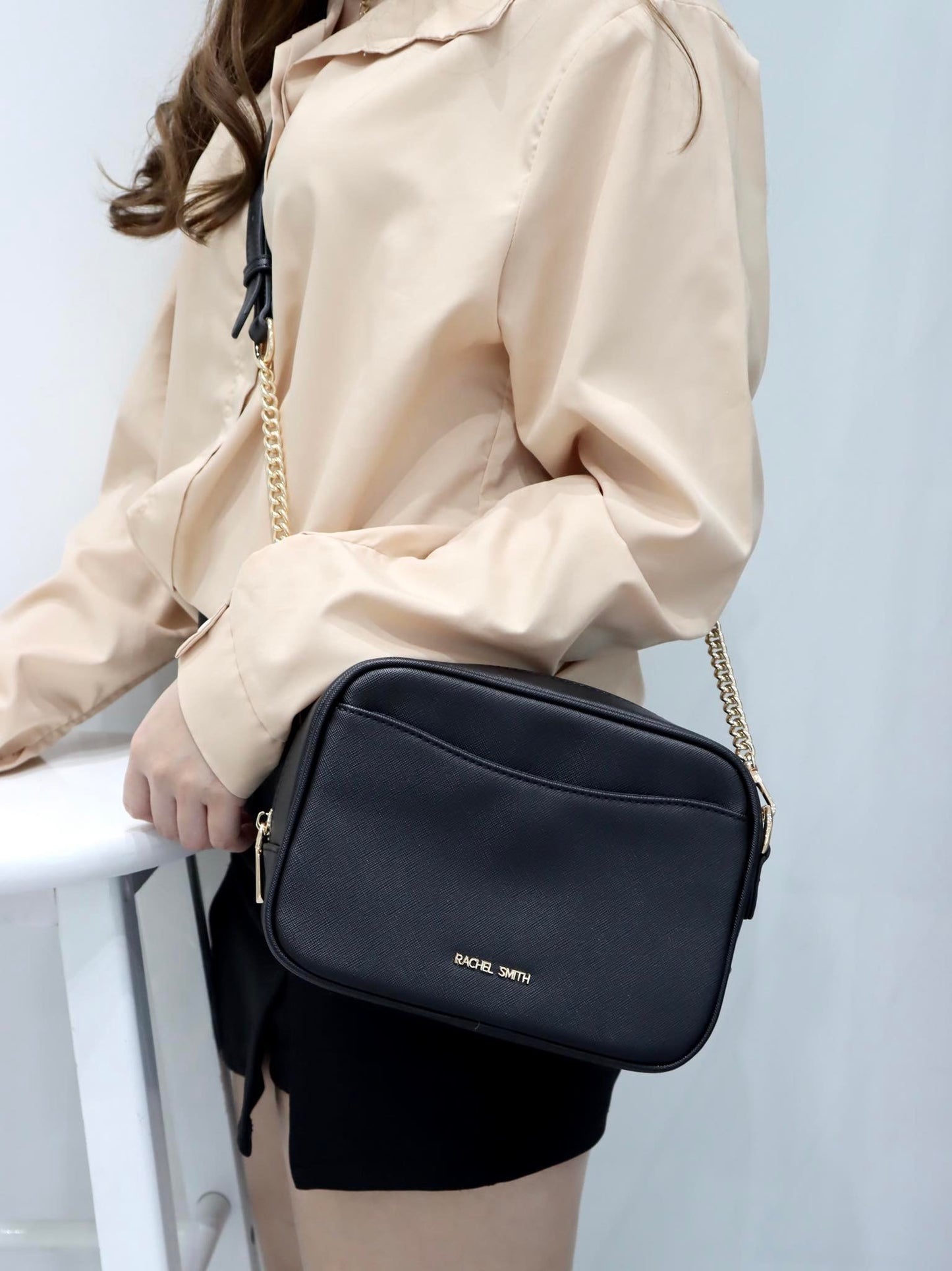 Ruby Single Zip Crossbody Sling Bag