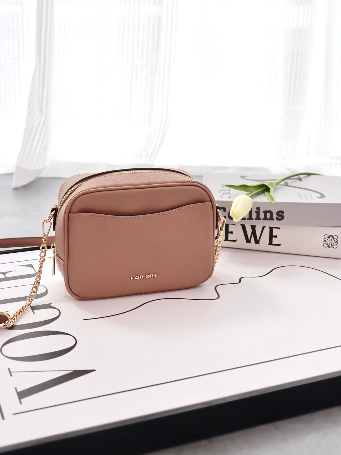 Ruby Single Zip Crossbody Sling Bag