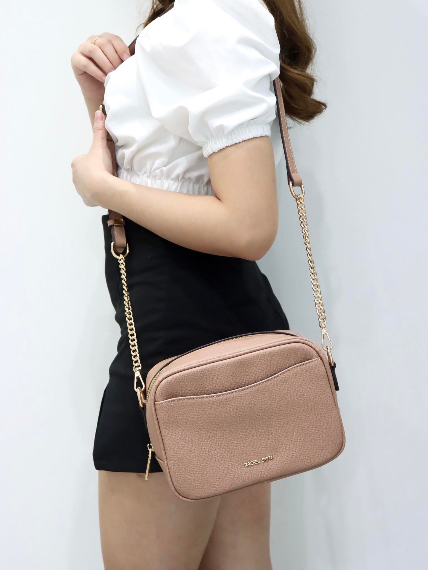 Ruby Single Zip Crossbody Sling Bag