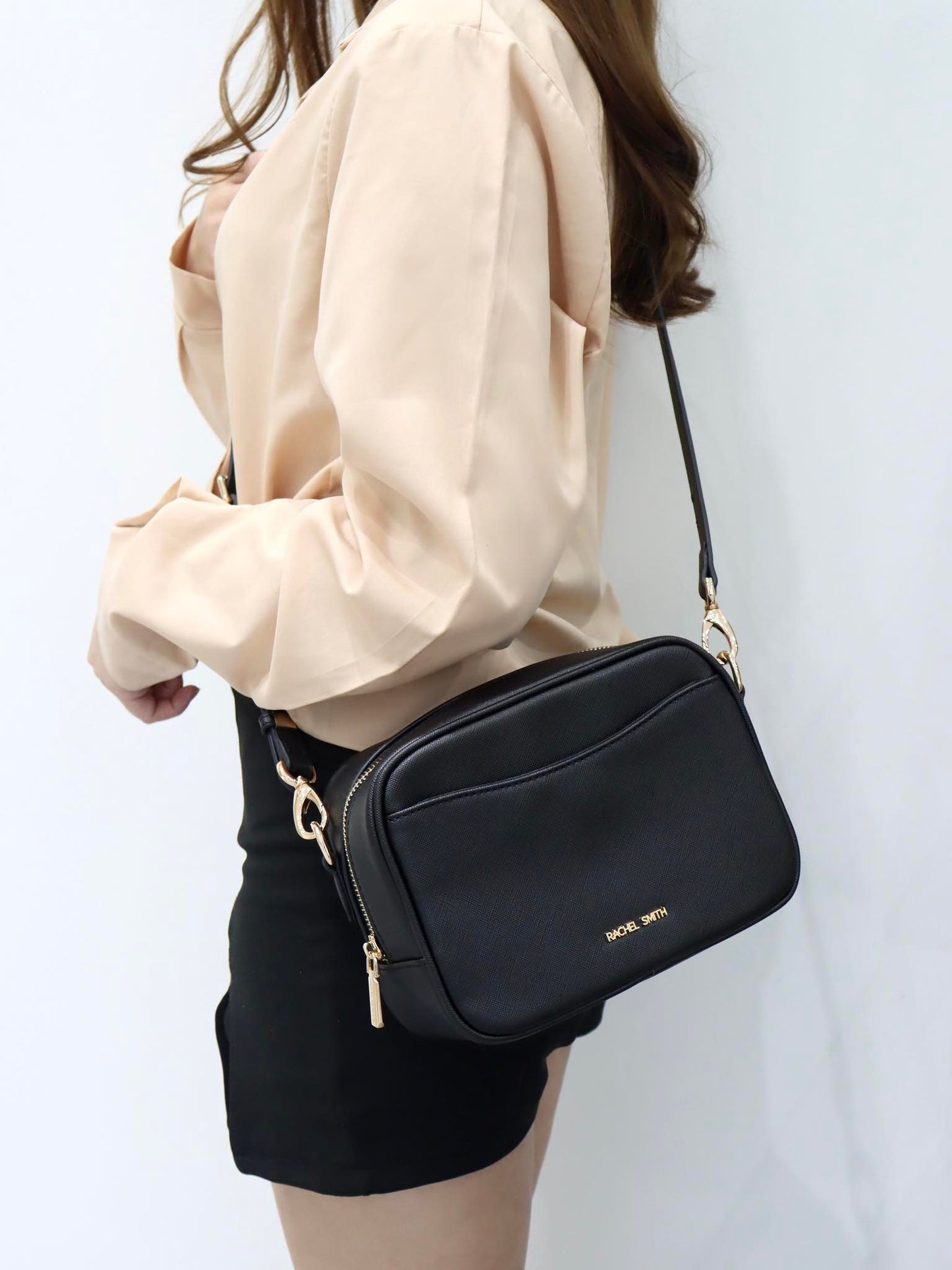 Ruby Single Zip Crossbody Sling Bag