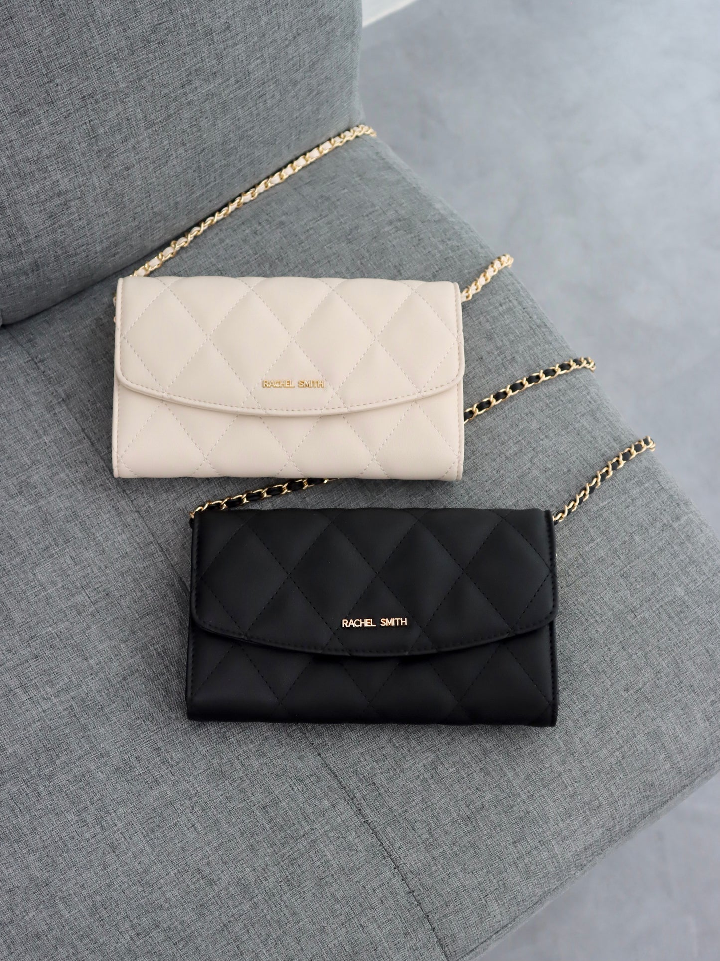 Krystal Quilted Wallet On Chain