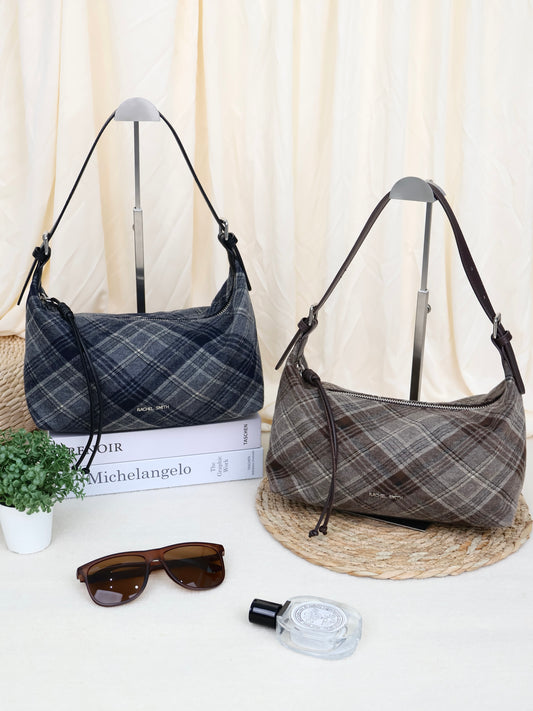 Charlotte Plaid Crossbody Bag