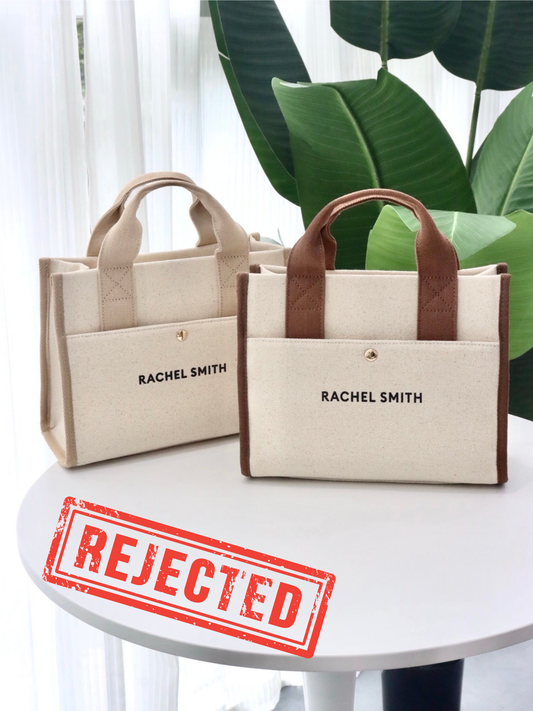 (Rejected Sales) Teddy Canvas Tote Bag