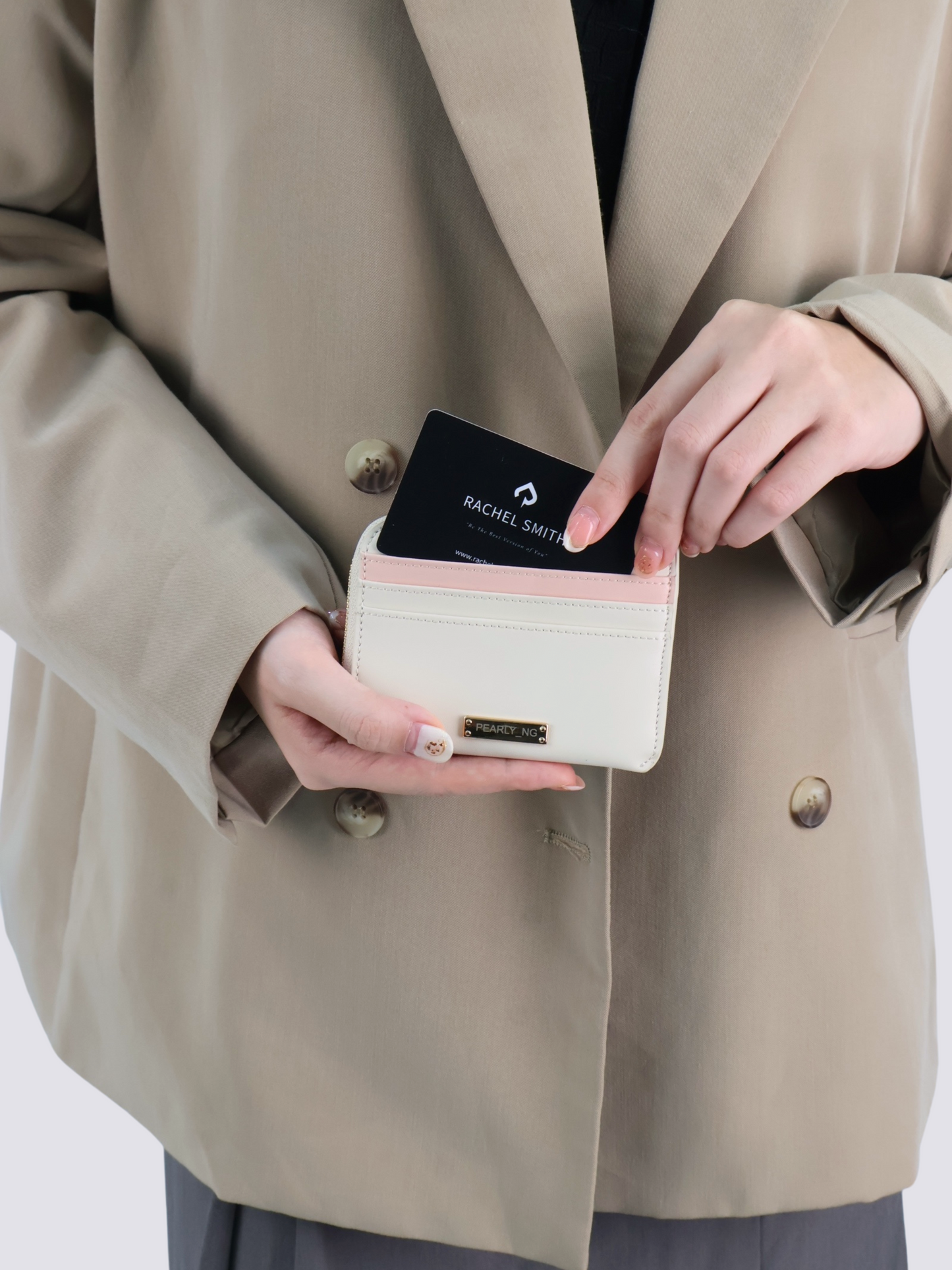 Taylor Two-Tone Card Holder