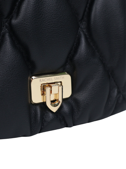 Pearly Push-Lock Quilted Bag