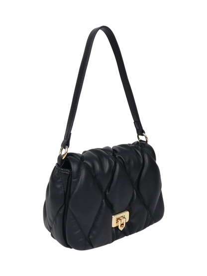 Pearly Push-Lock Quilted Bag