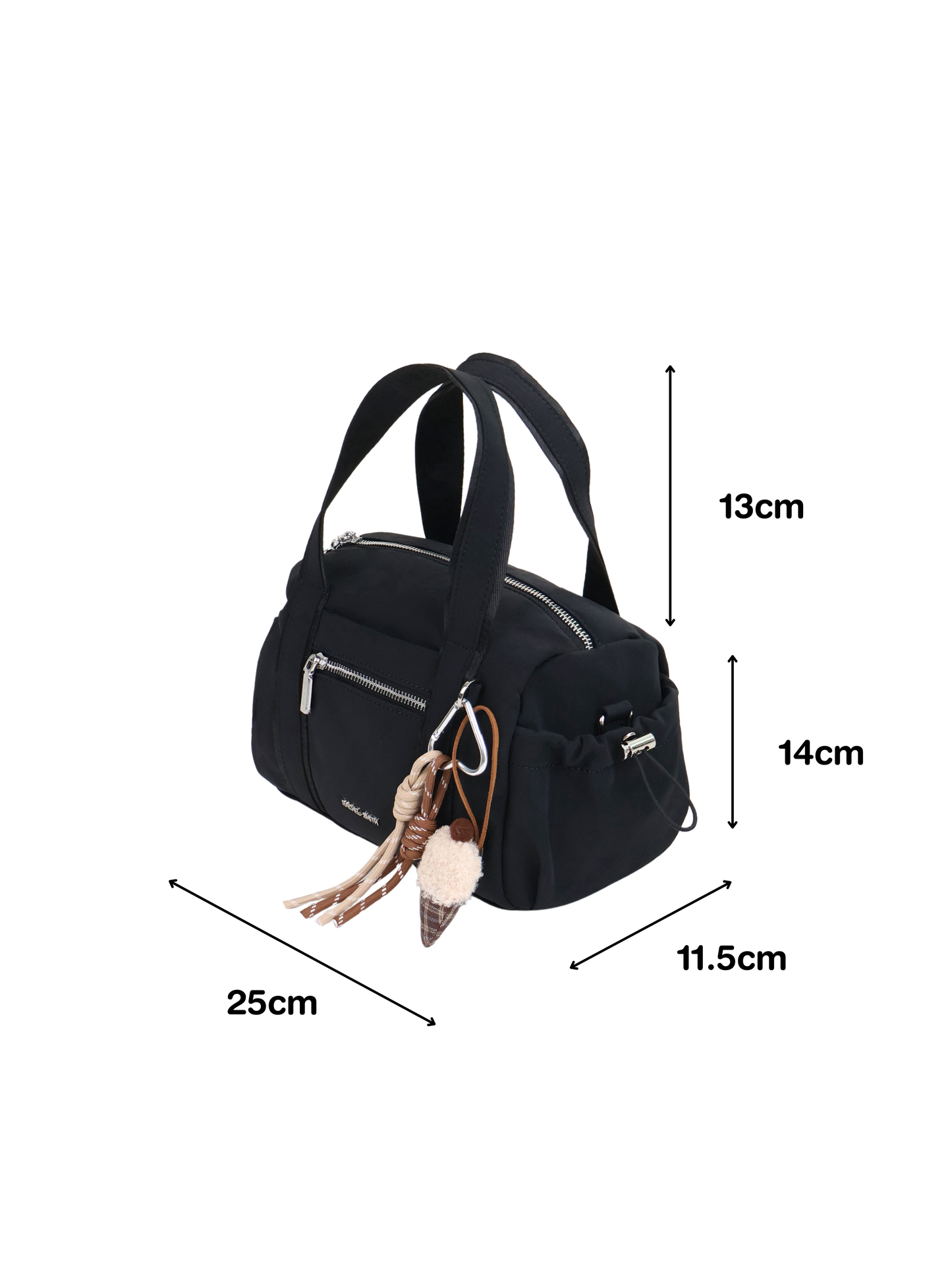 Stephy Nylon Boston Bag