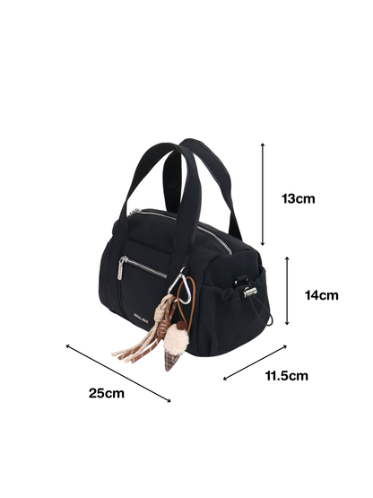 Stephy Nylon Boston Bag