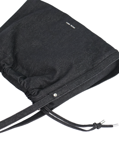 Jane Denim Drawstring Tote Bag