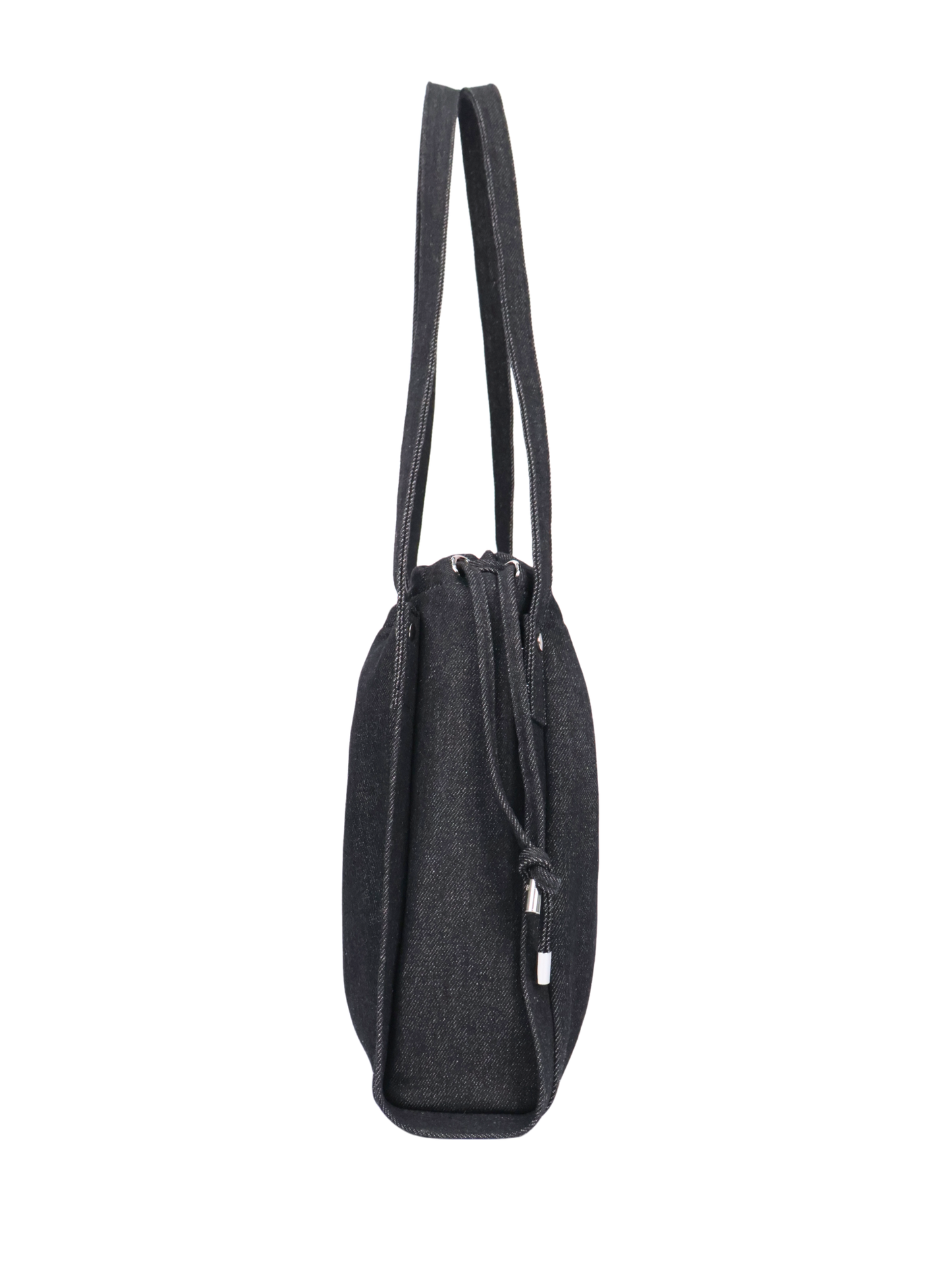 Jane Denim Drawstring Tote Bag