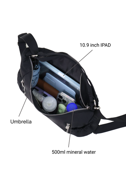 Tracy Two-Way Nylon Shoulder Bag