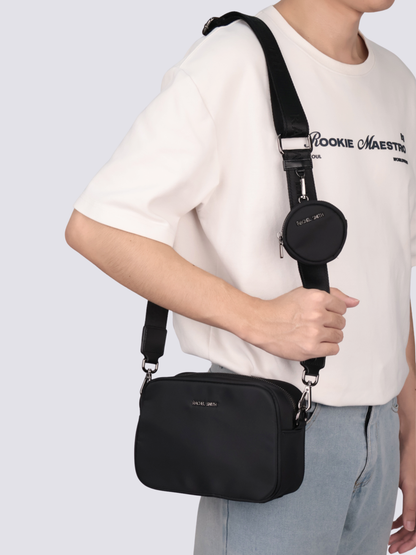 Leslie Unisex Nylon Crossbody Bag