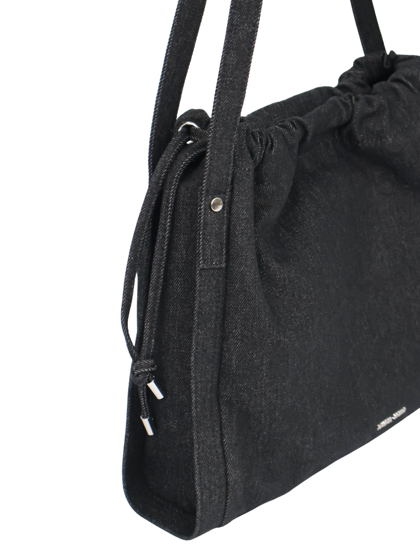 Jane Denim Drawstring Tote Bag