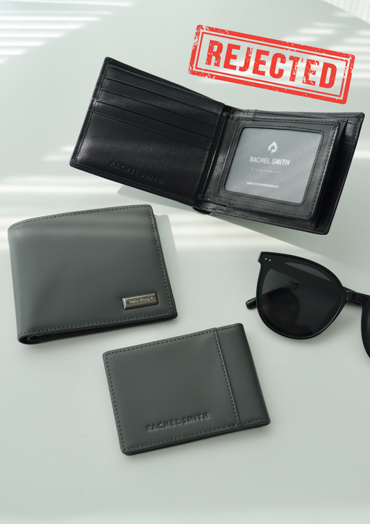 (Rejected Sales) Harry Genuine Men Wallet With Coin Compartment