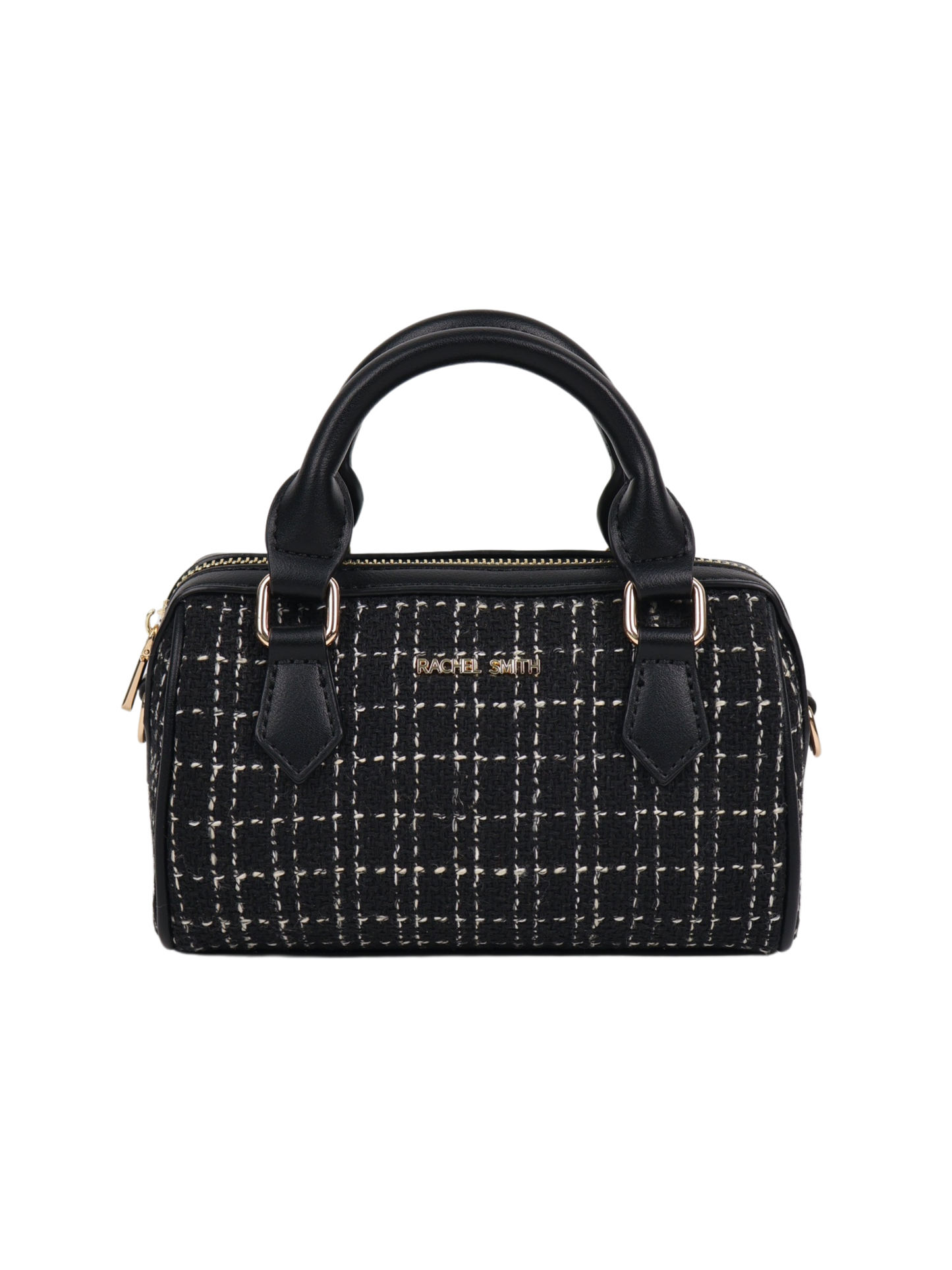 Binny Tweed Mini Boston Bag